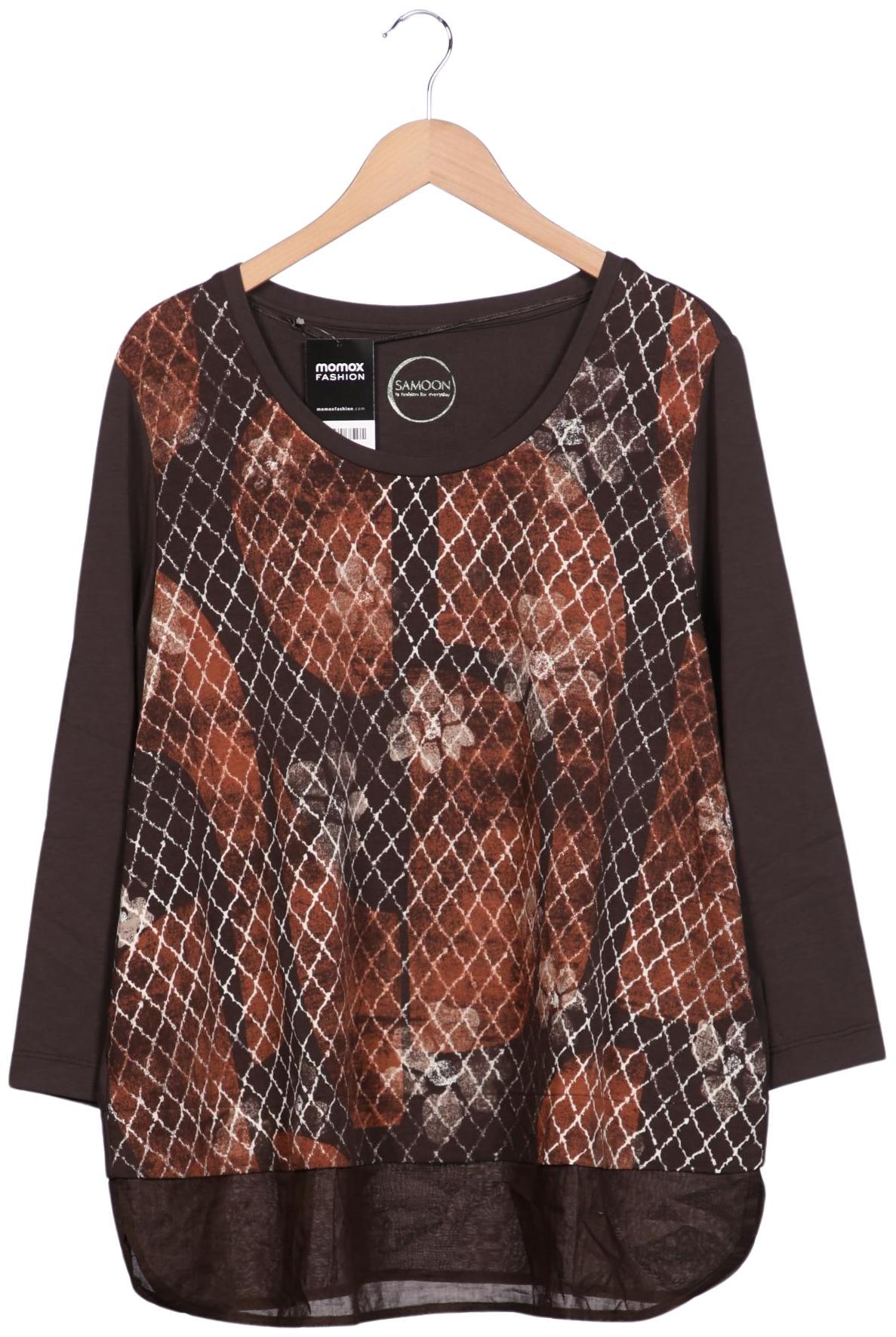 

Samoon by Gerry Weber Damen Langarmshirt, braun, Gr. 50