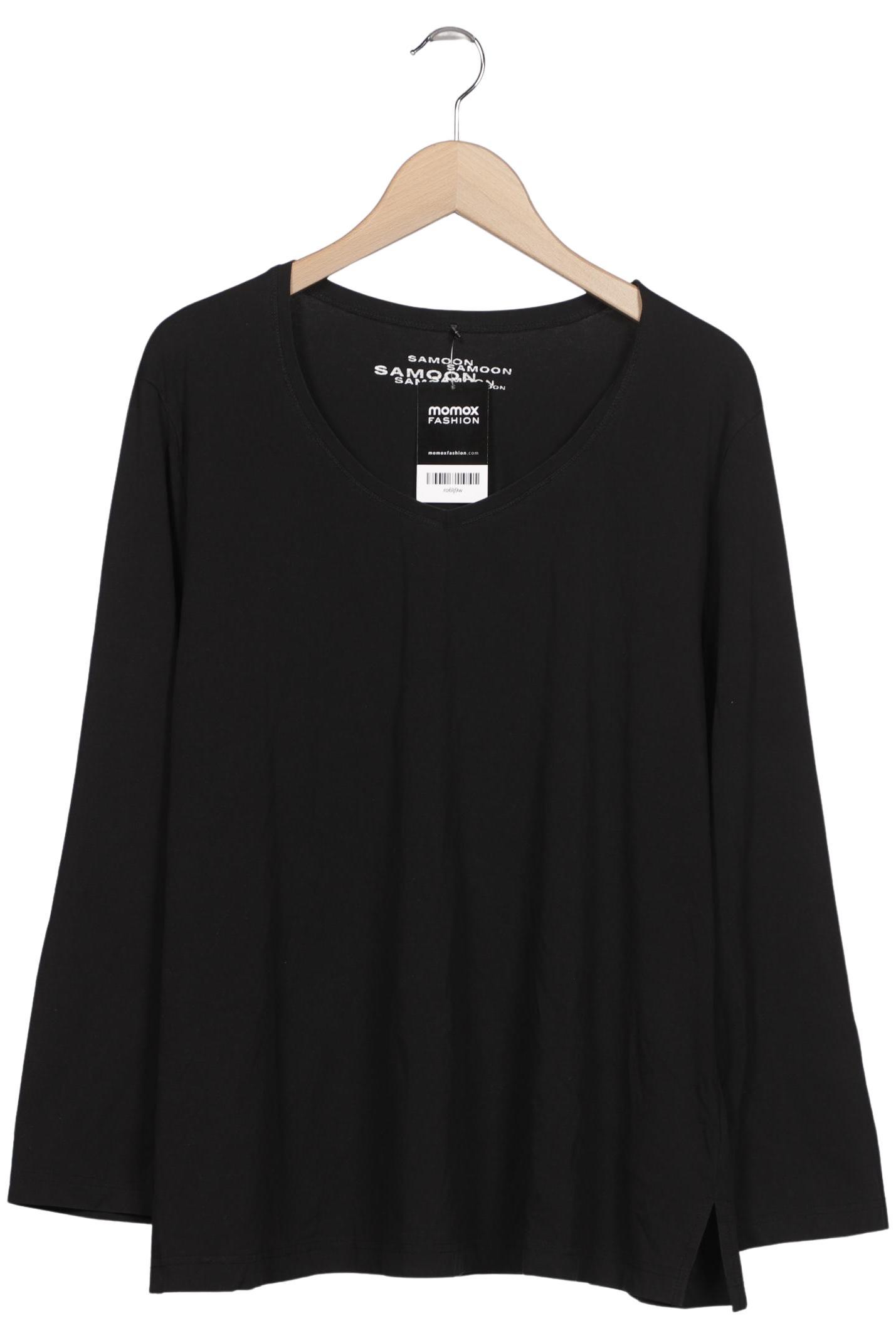 

Samoon by Gerry Weber Damen Langarmshirt, schwarz, Gr. 50