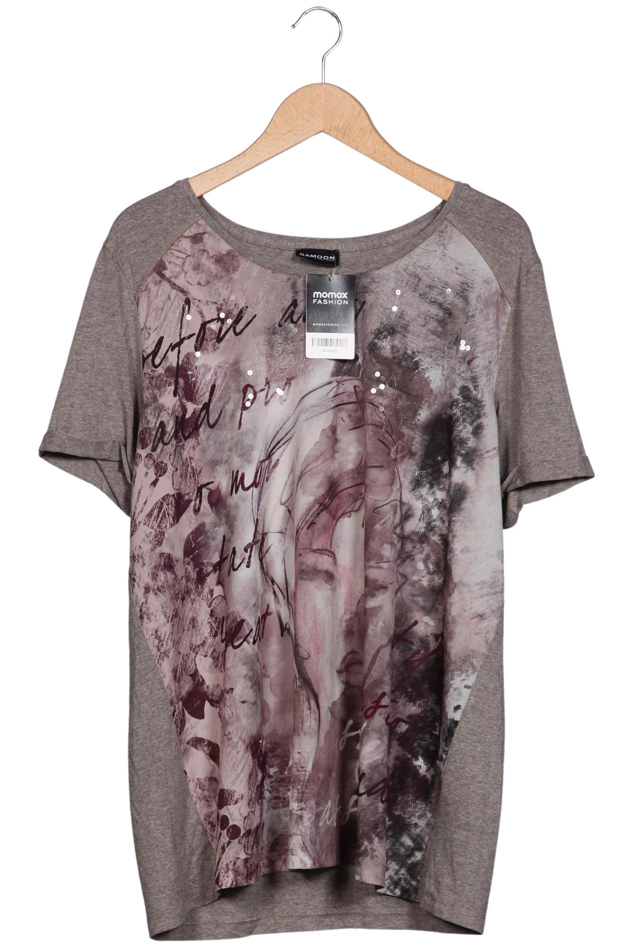 

Samoon by Gerry Weber Damen T-Shirt, grau, Gr. 50