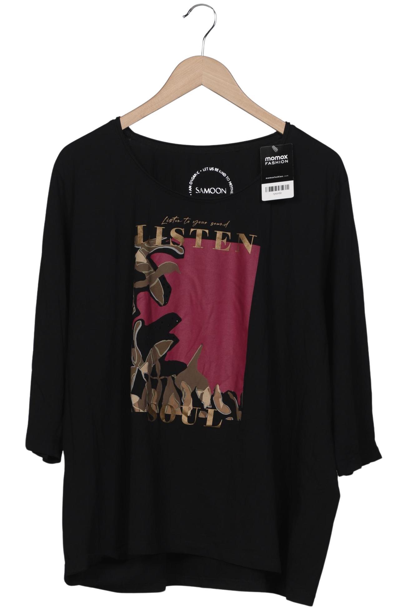 

Samoon by Gerry Weber Damen Langarmshirt, schwarz, Gr. 48