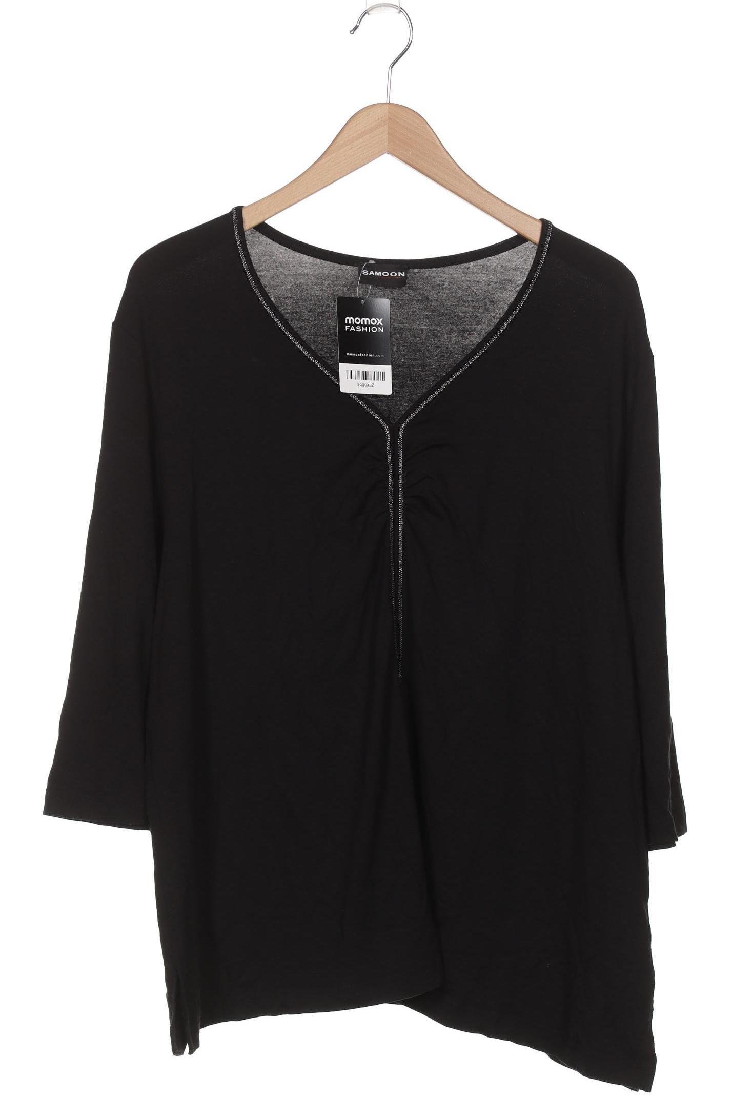 

Samoon by Gerry Weber Damen Langarmshirt, schwarz, Gr. 50