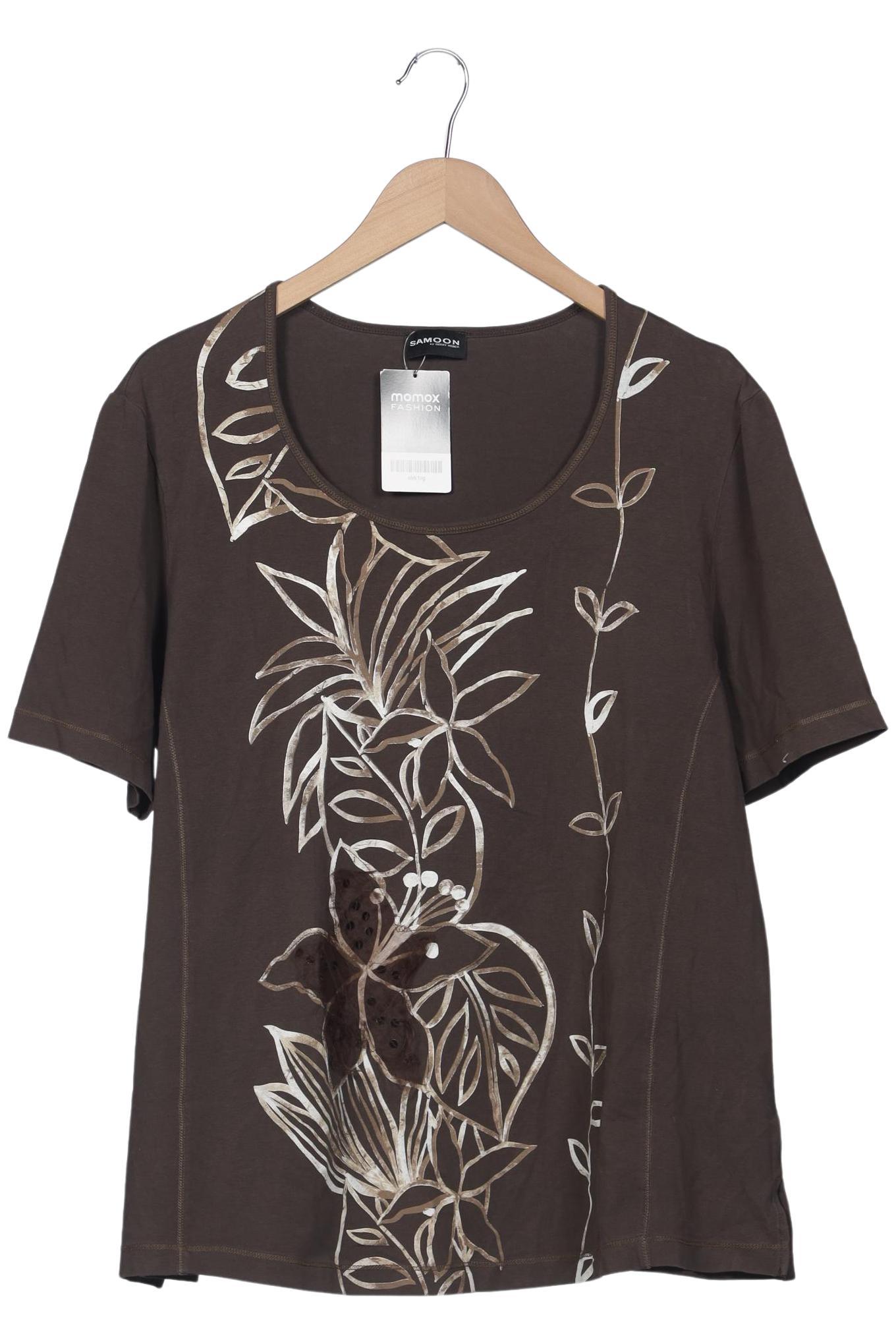

Samoon by Gerry Weber Damen T-Shirt, braun, Gr. 50