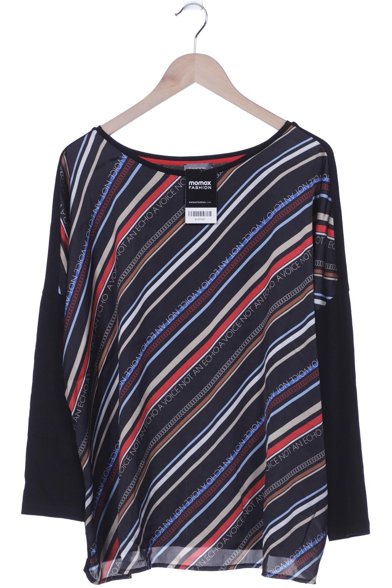 

Samoon by Gerry Weber Damen Langarmshirt, schwarz, Gr. 48