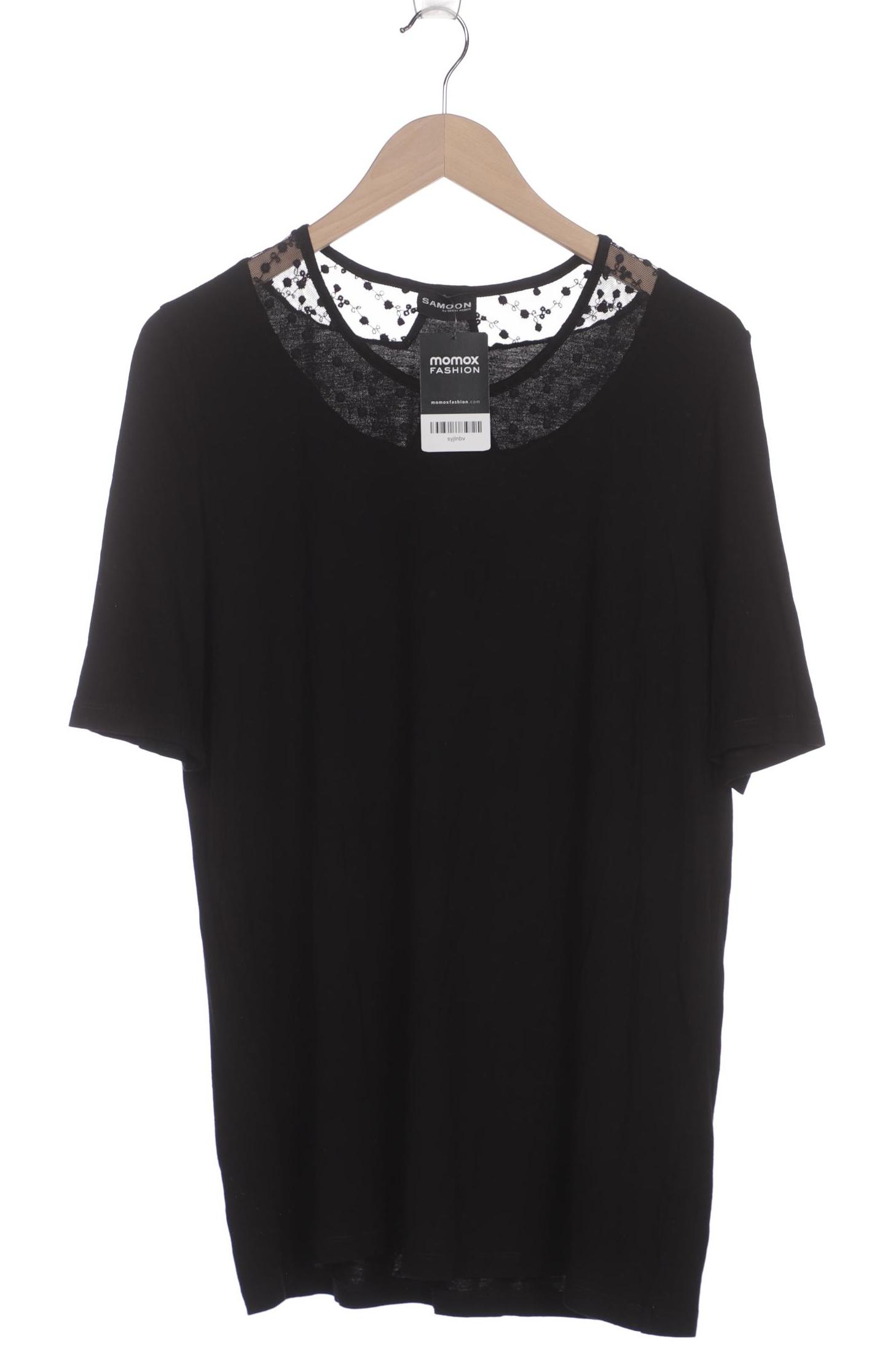 

Samoon by Gerry Weber Damen T-Shirt, schwarz, Gr. 46