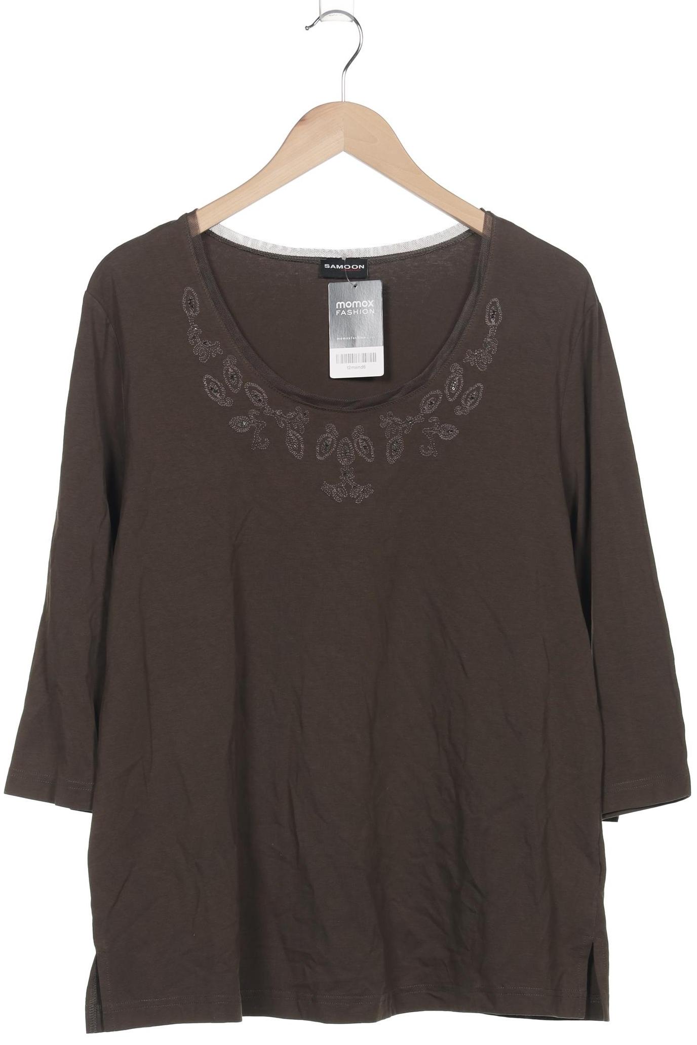 

Samoon by Gerry Weber Damen Langarmshirt, grau, Gr. 50