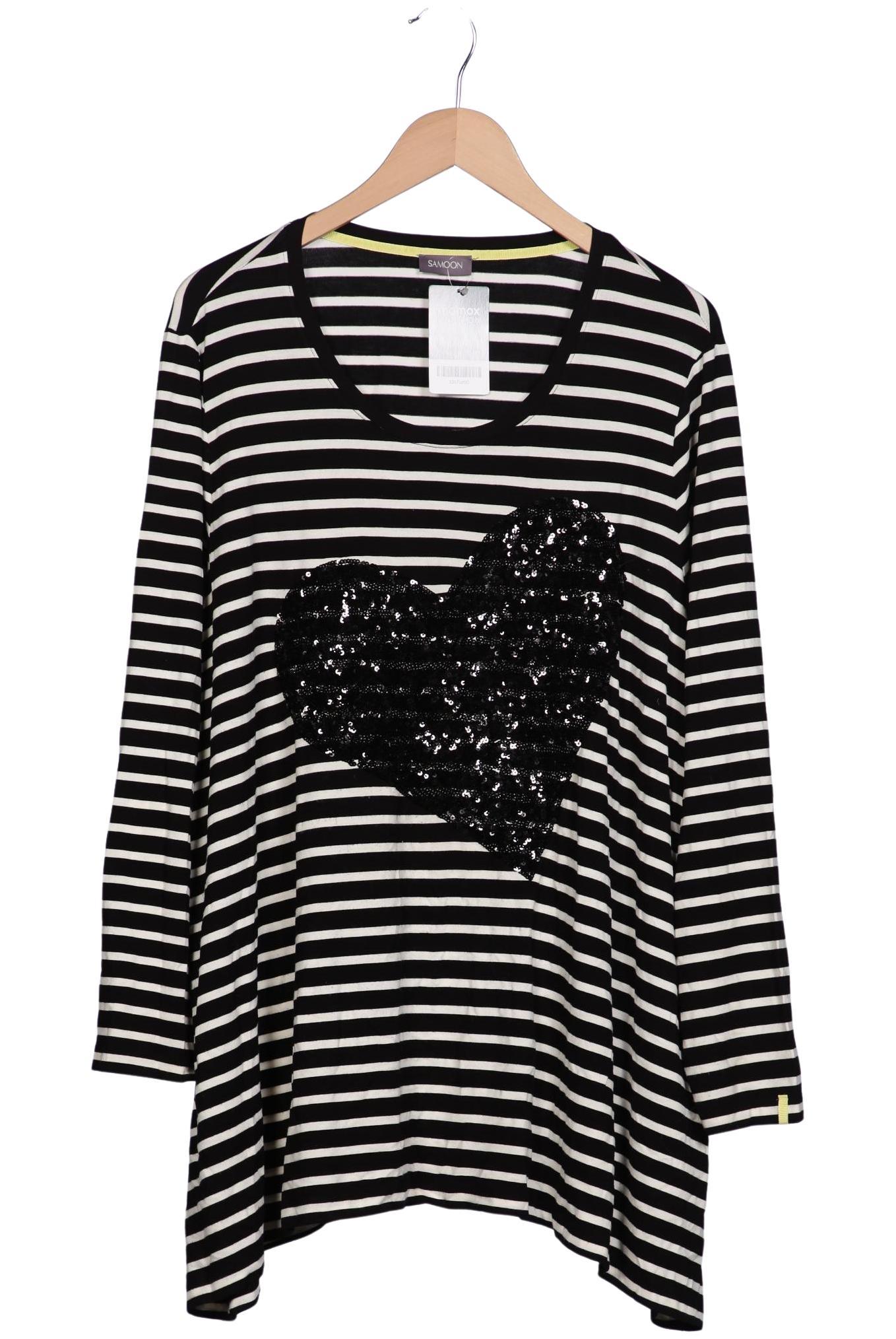 

Samoon by Gerry Weber Damen Langarmshirt, schwarz, Gr. 48