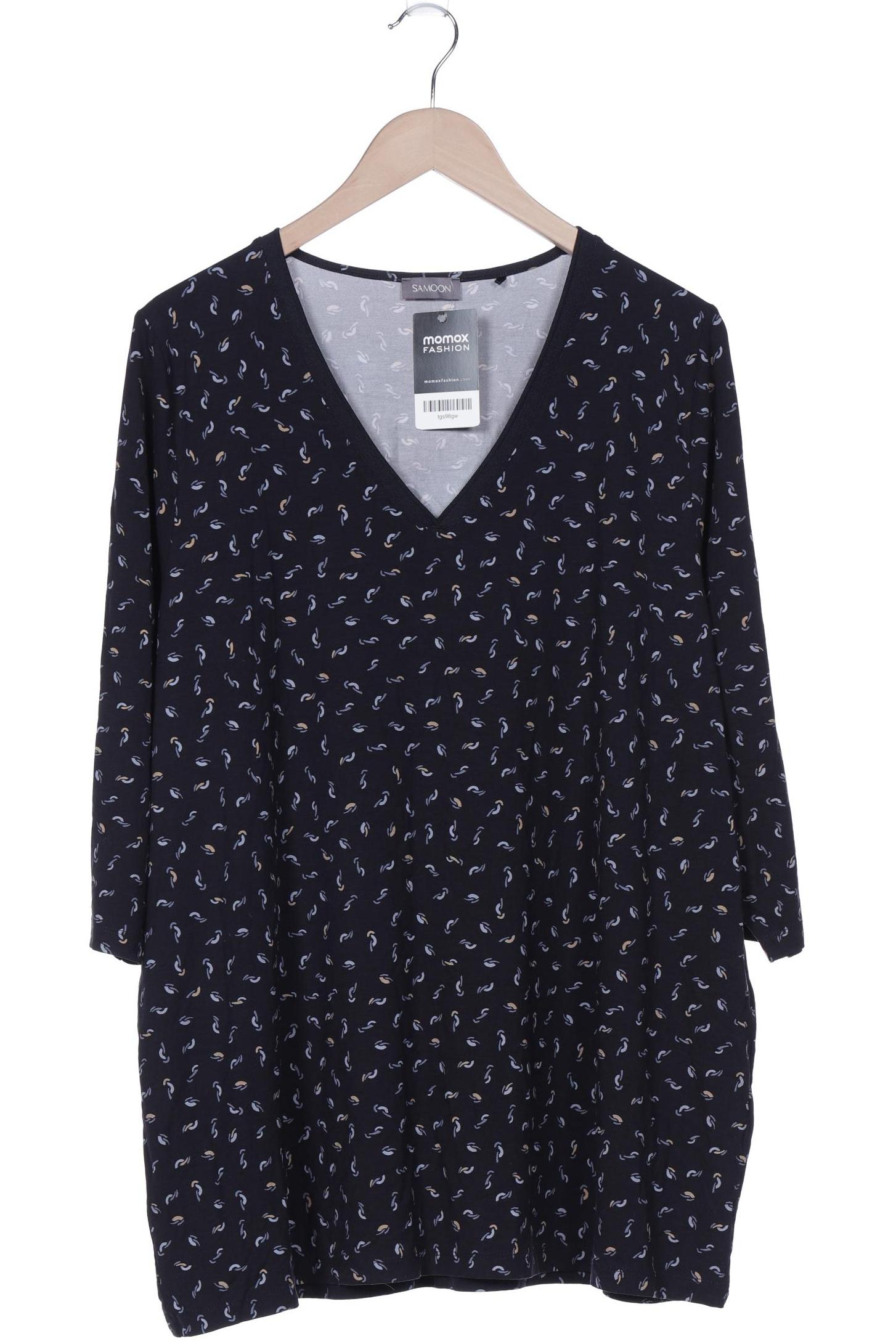 

Samoon by Gerry Weber Damen Langarmshirt, marineblau, Gr. 50