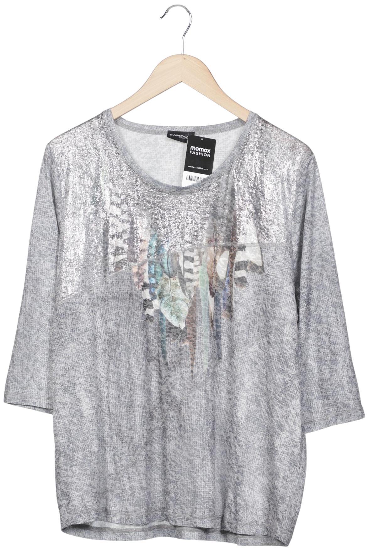 

Samoon by Gerry Weber Damen Langarmshirt, grau, Gr. 46