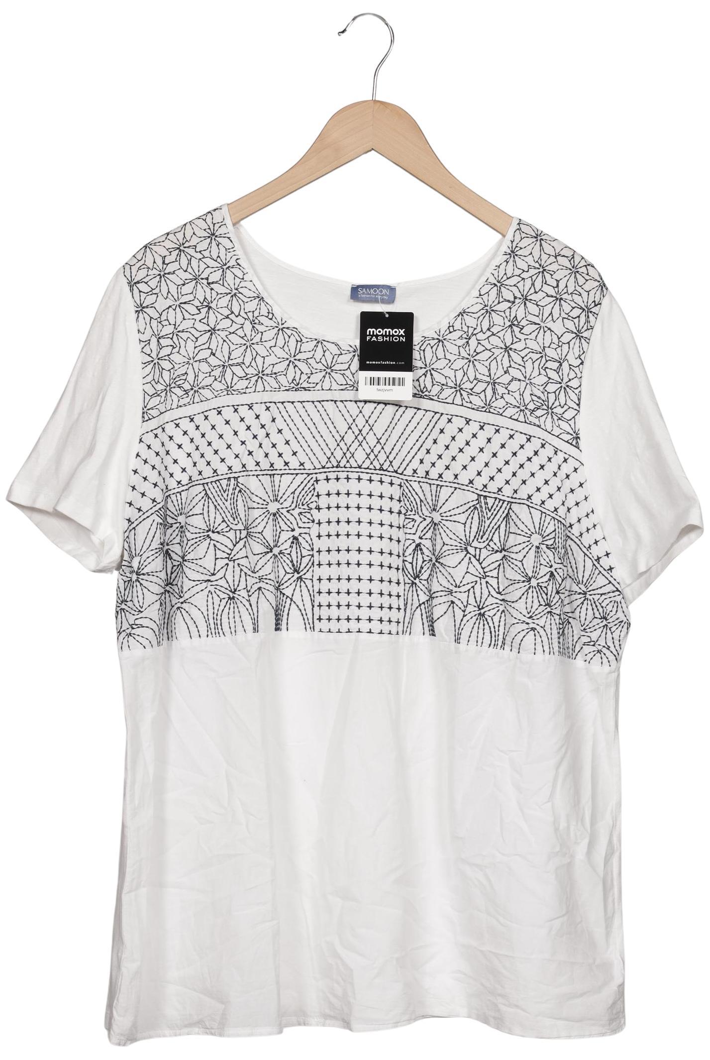 

Samoon by Gerry Weber Damen T-Shirt, weiß, Gr. 46