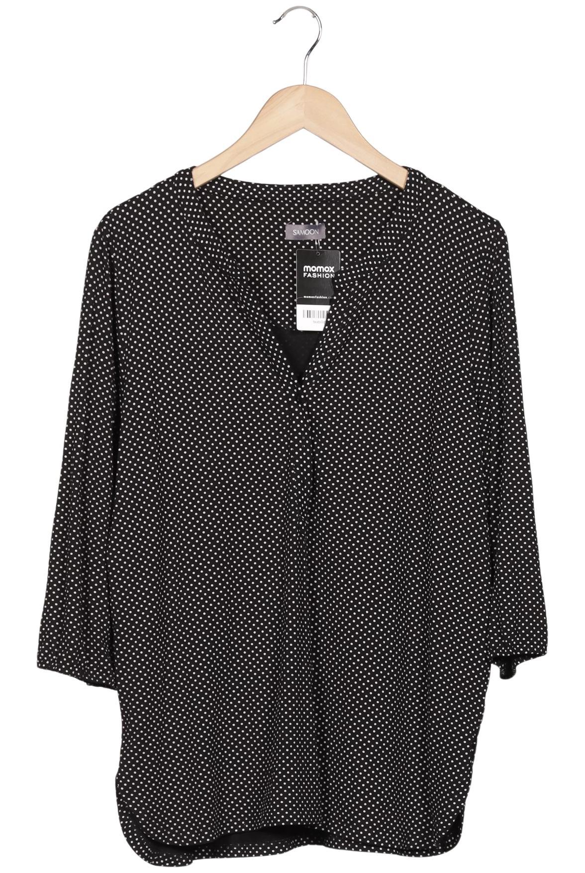

Samoon by Gerry Weber Damen Langarmshirt, schwarz, Gr. 44