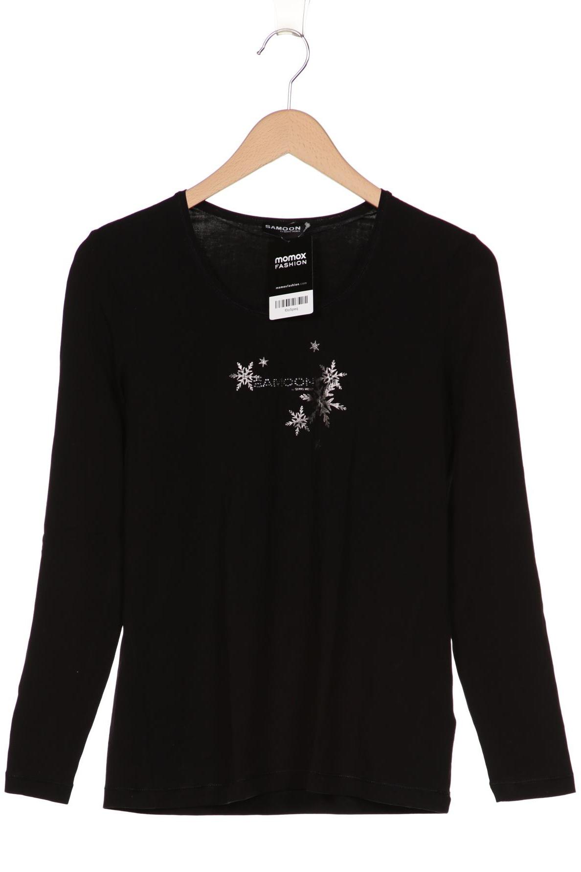 

Samoon by Gerry Weber Damen Langarmshirt, schwarz, Gr. 40