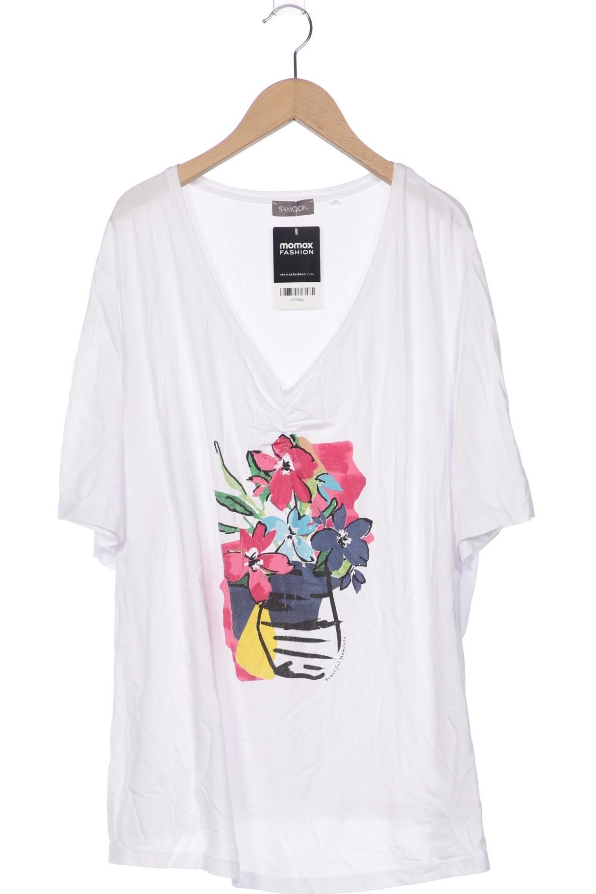 

Samoon by Gerry Weber Damen T-Shirt, weiß, Gr. 52