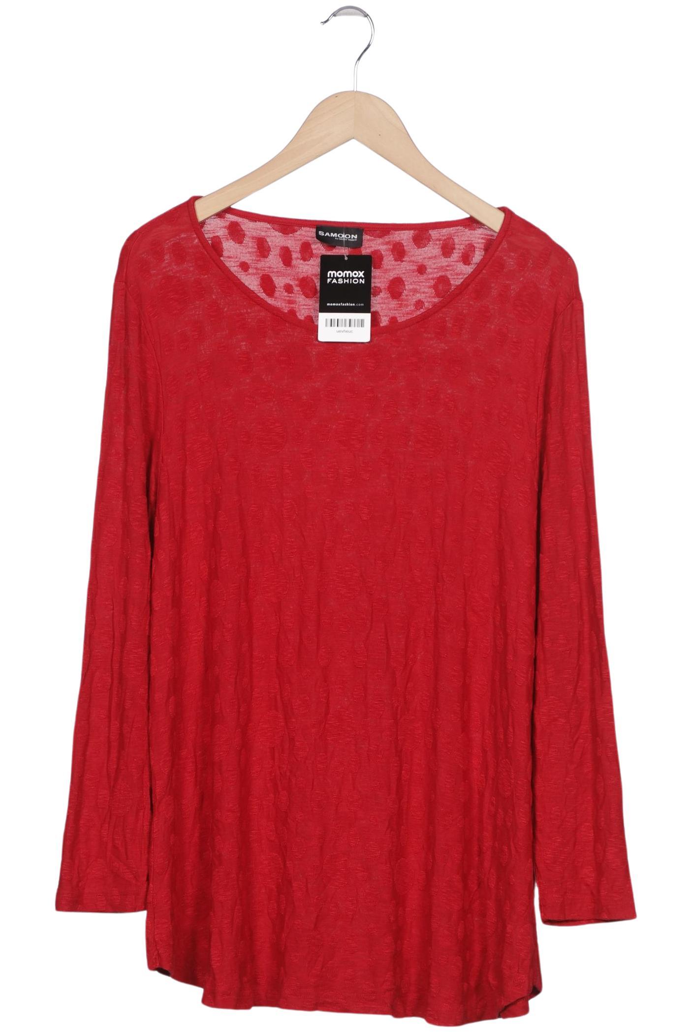 

Samoon by Gerry Weber Damen Langarmshirt, rot, Gr. 48