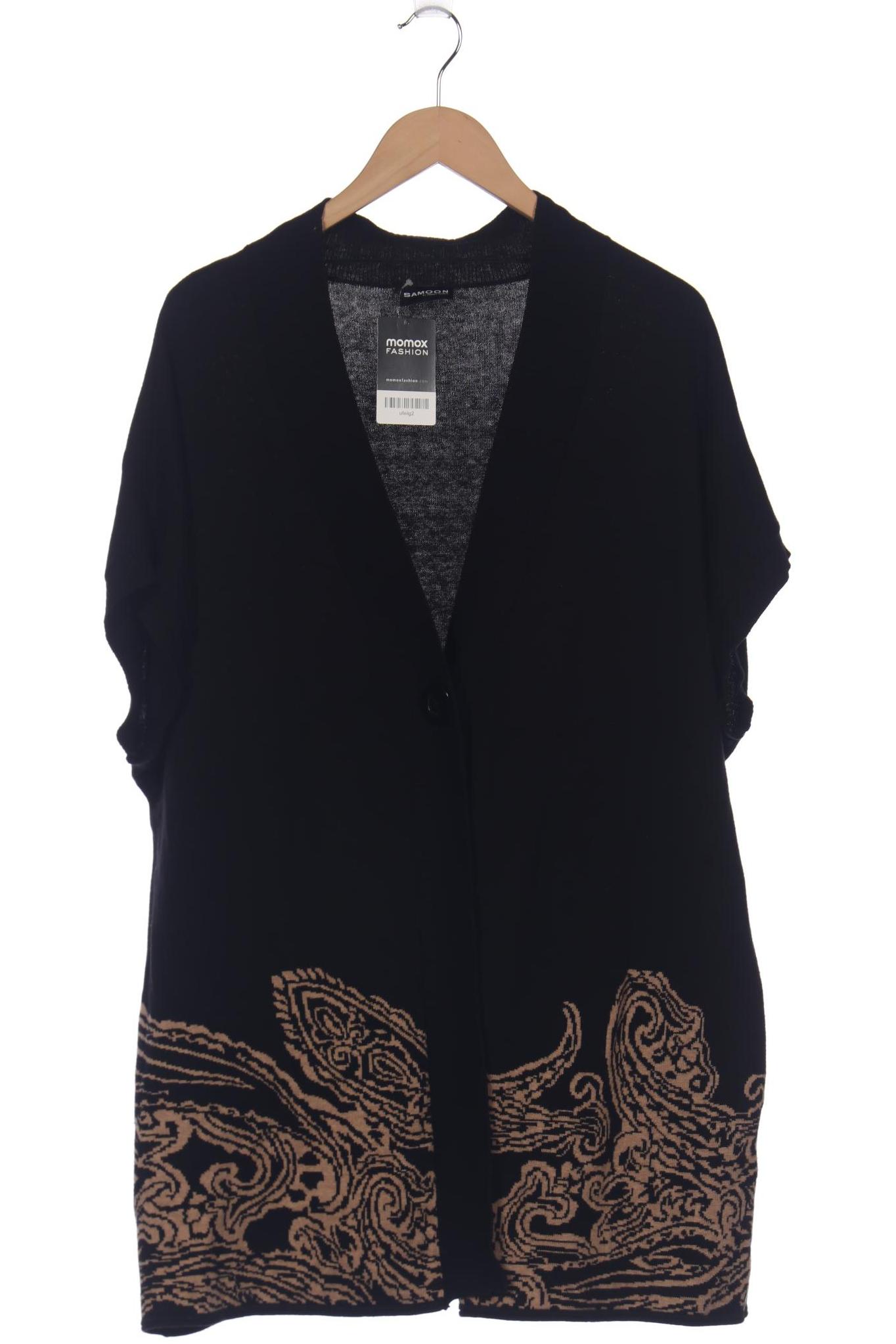 

Samoon by Gerry Weber Damen Strickjacke, schwarz, Gr. 52