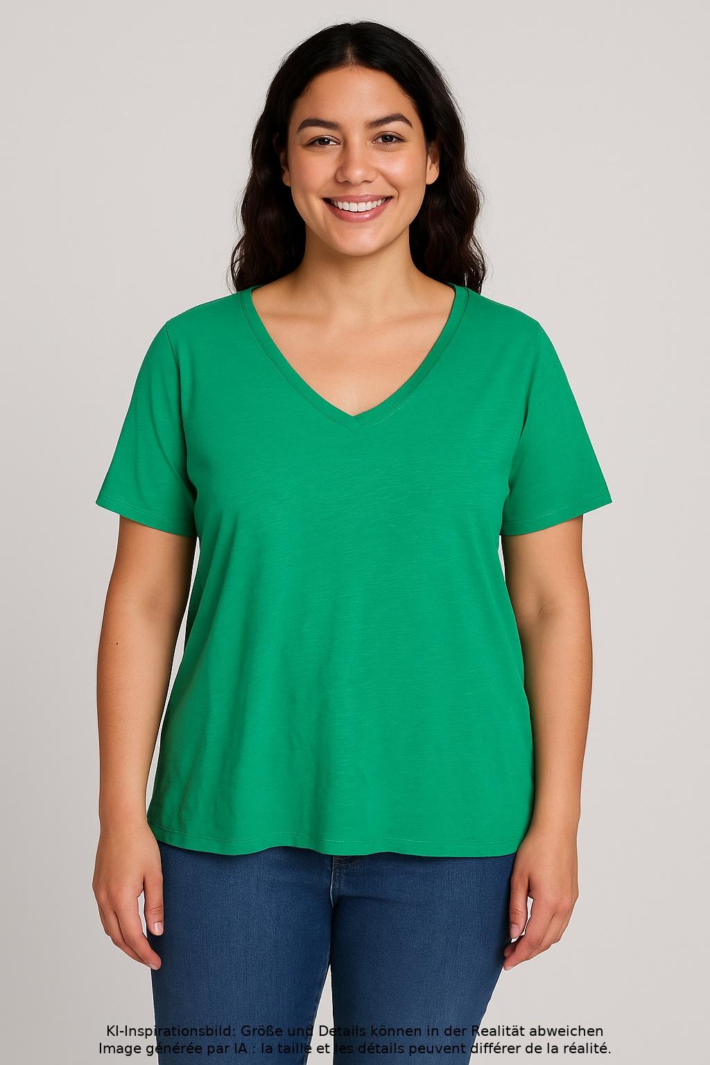 

Samoon by Gerry Weber Damen T-Shirt, grün, Gr. 48