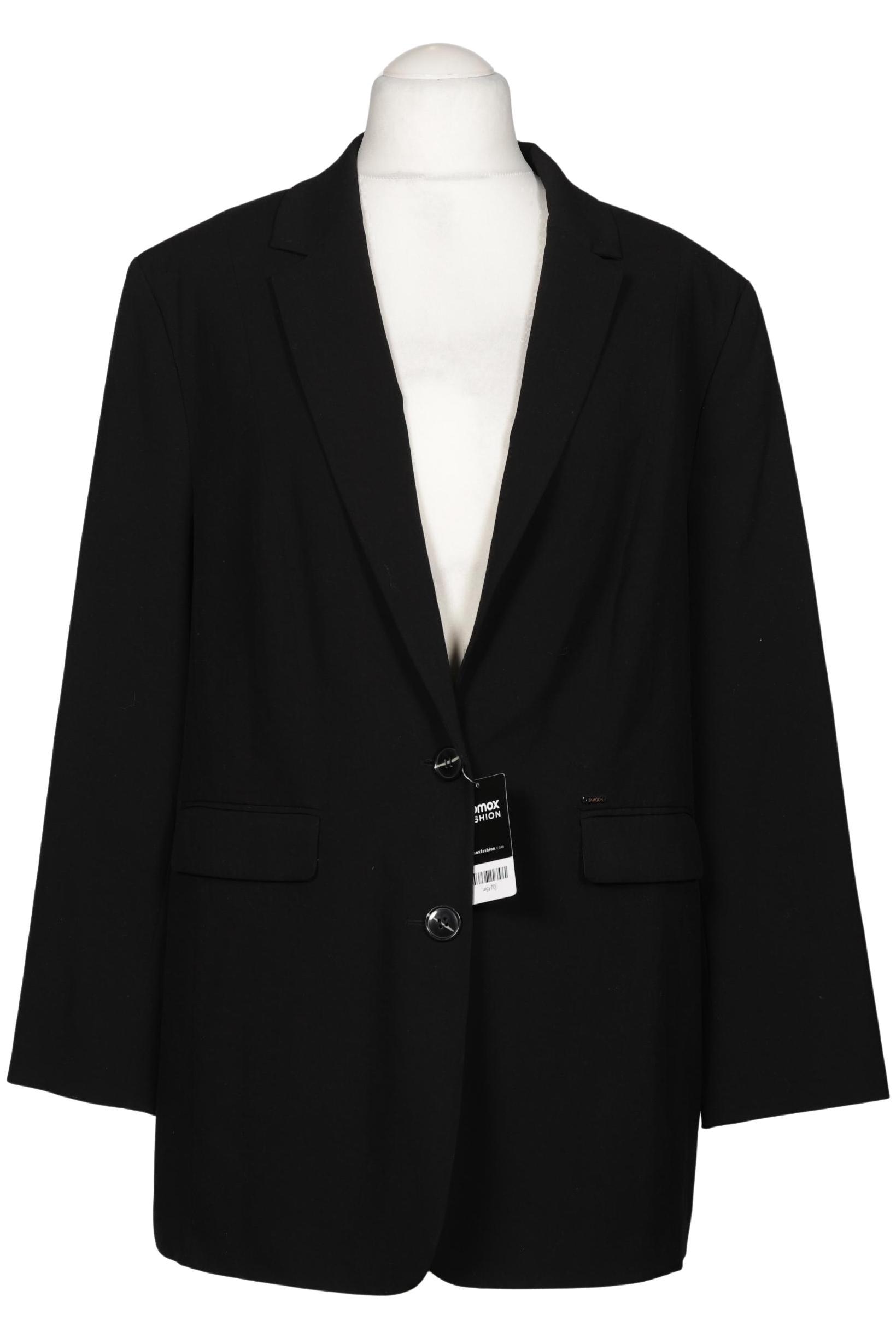 

Samoon by Gerry Weber Damen Blazer, schwarz, Gr. 48