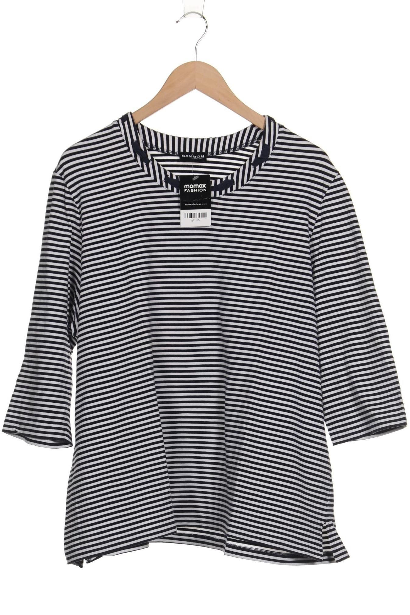 

Samoon by Gerry Weber Damen Langarmshirt, schwarz, Gr. 52