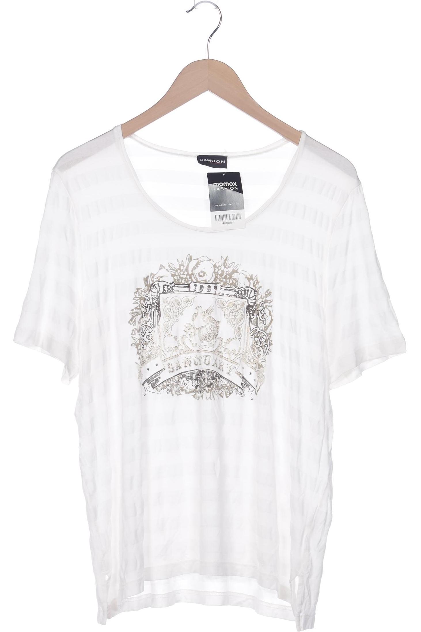 

Samoon by Gerry Weber Damen T-Shirt, weiß, Gr. 48