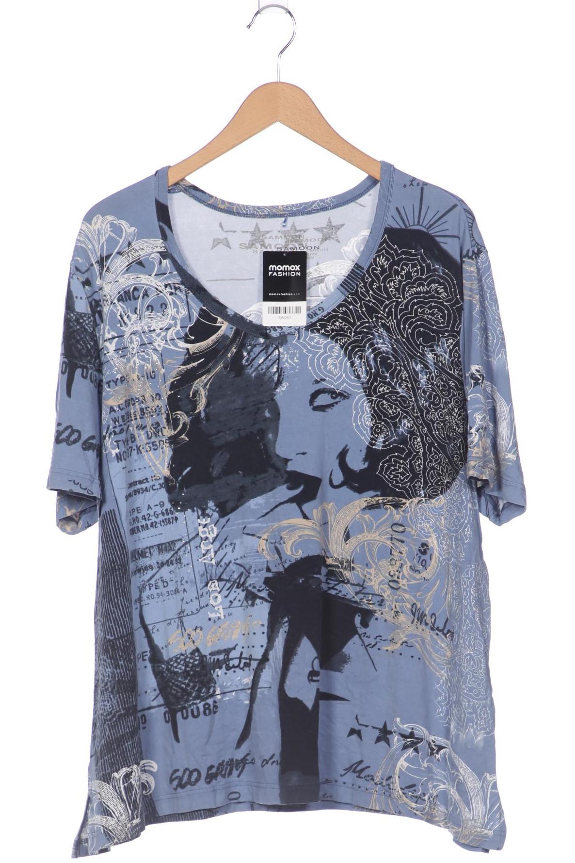 

Samoon by Gerry Weber Damen T-Shirt, blau, Gr. 52