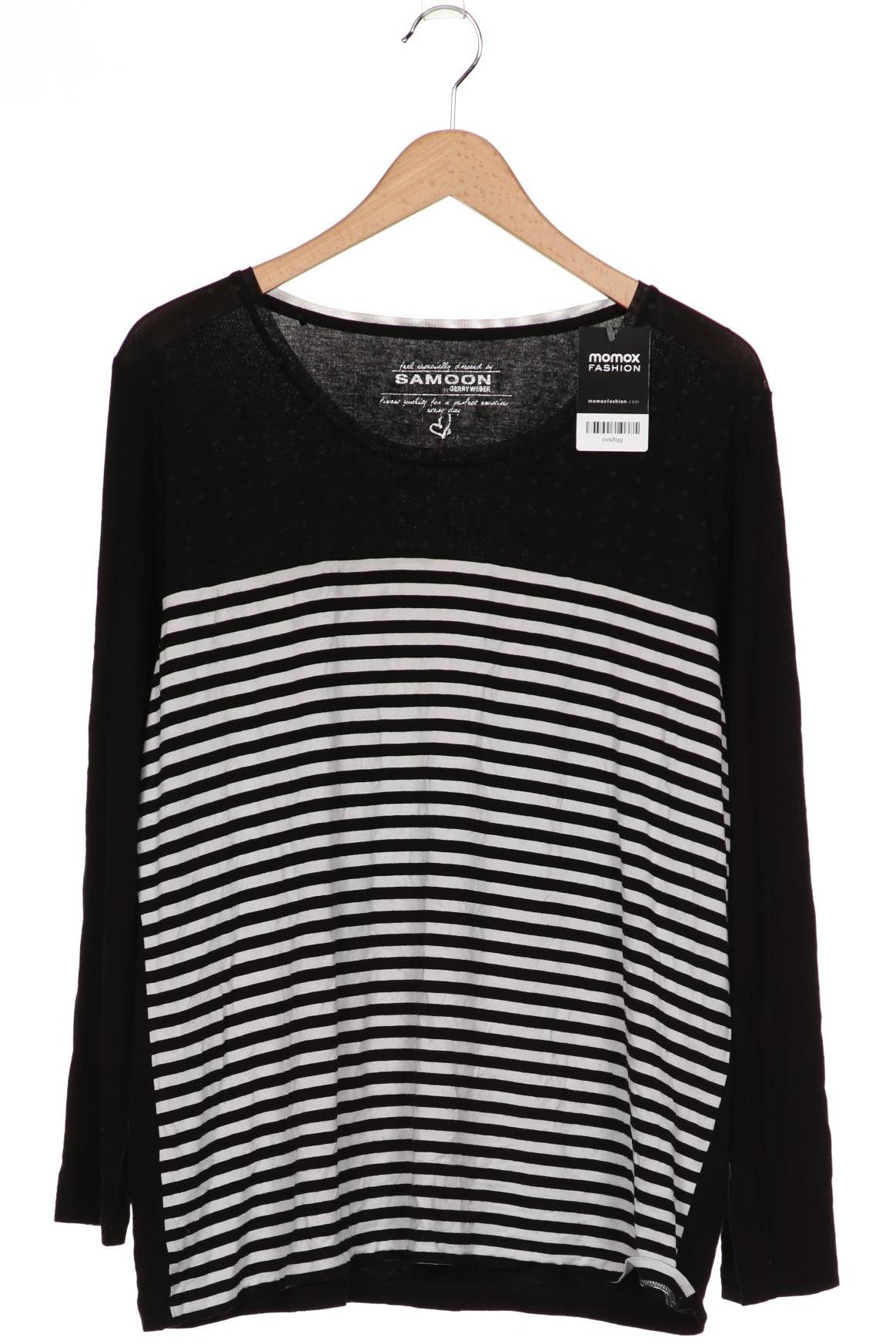 

Samoon by Gerry Weber Damen Langarmshirt, schwarz, Gr. 46