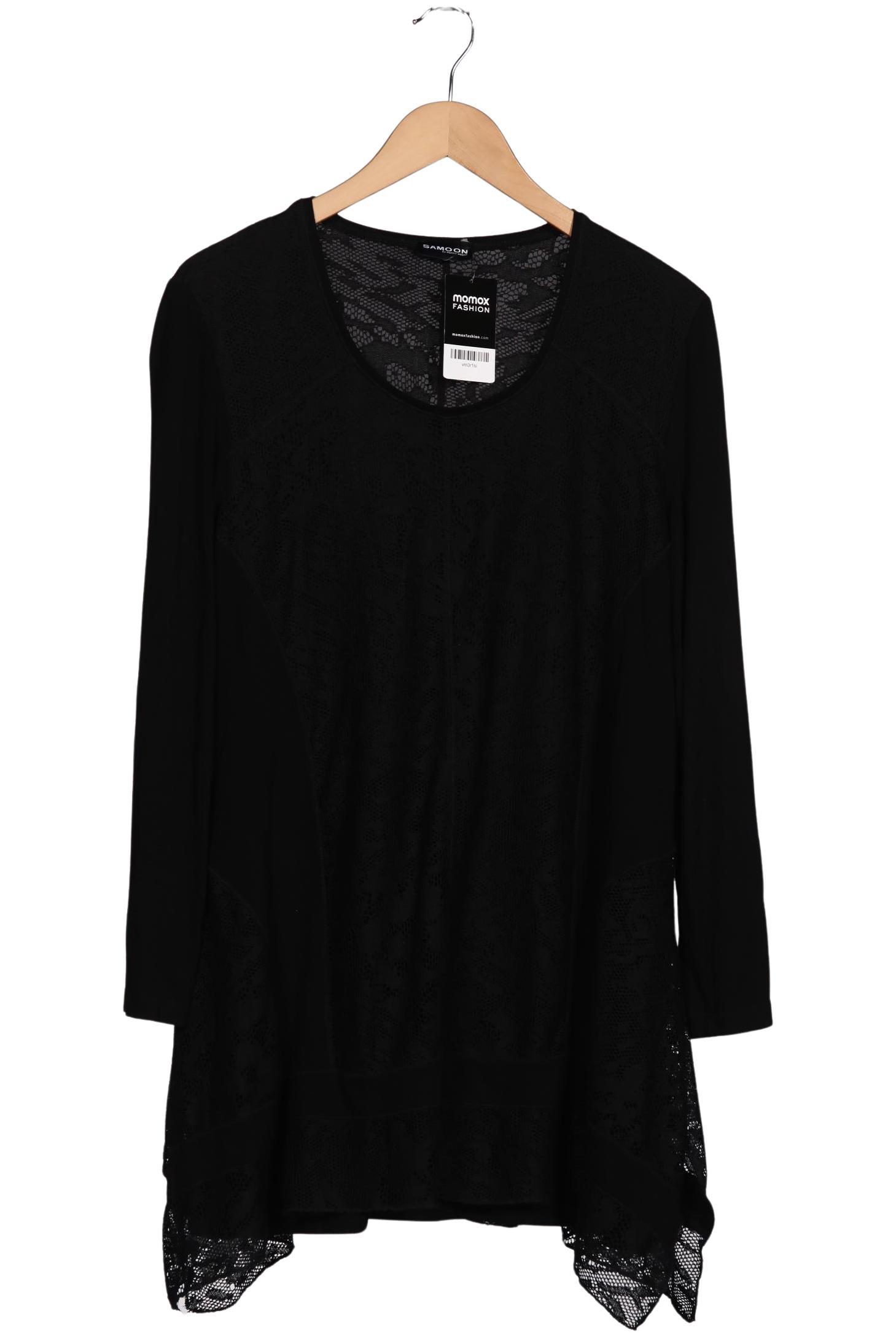 

Samoon by Gerry Weber Damen Langarmshirt, schwarz, Gr. 46
