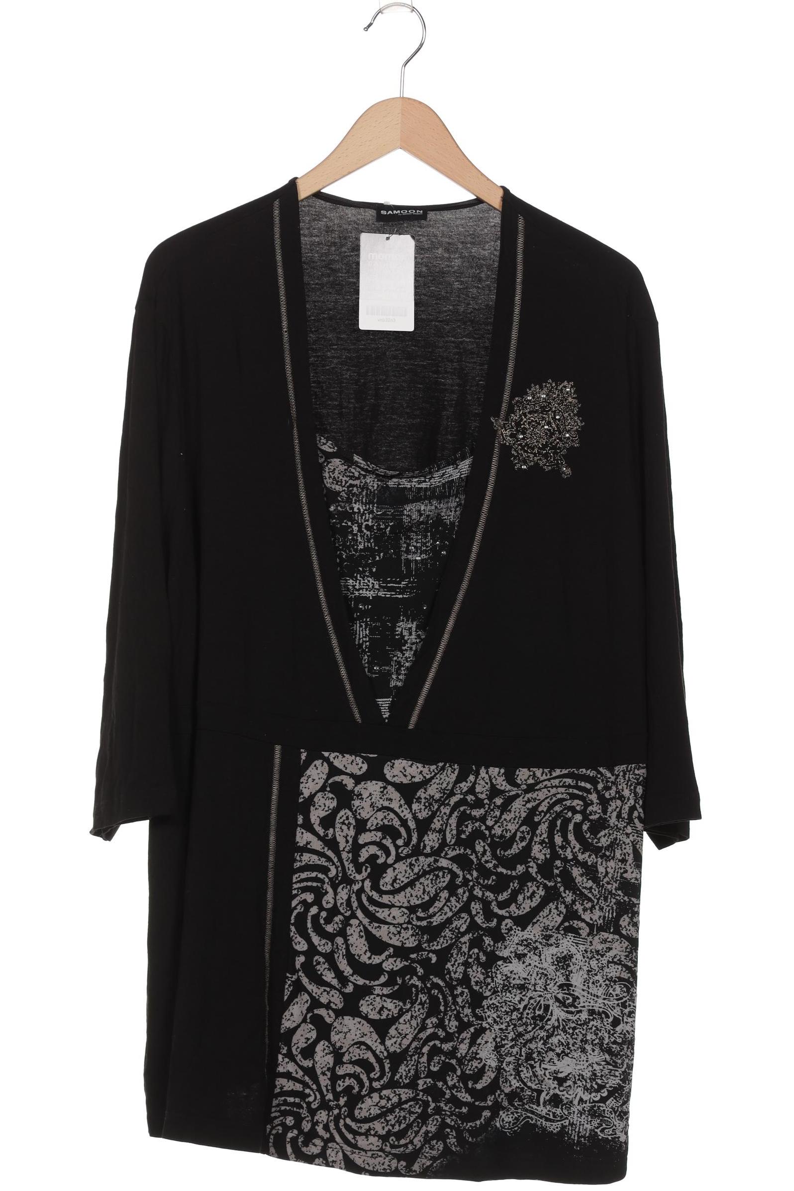 

Samoon by Gerry Weber Damen Langarmshirt, schwarz, Gr. 54