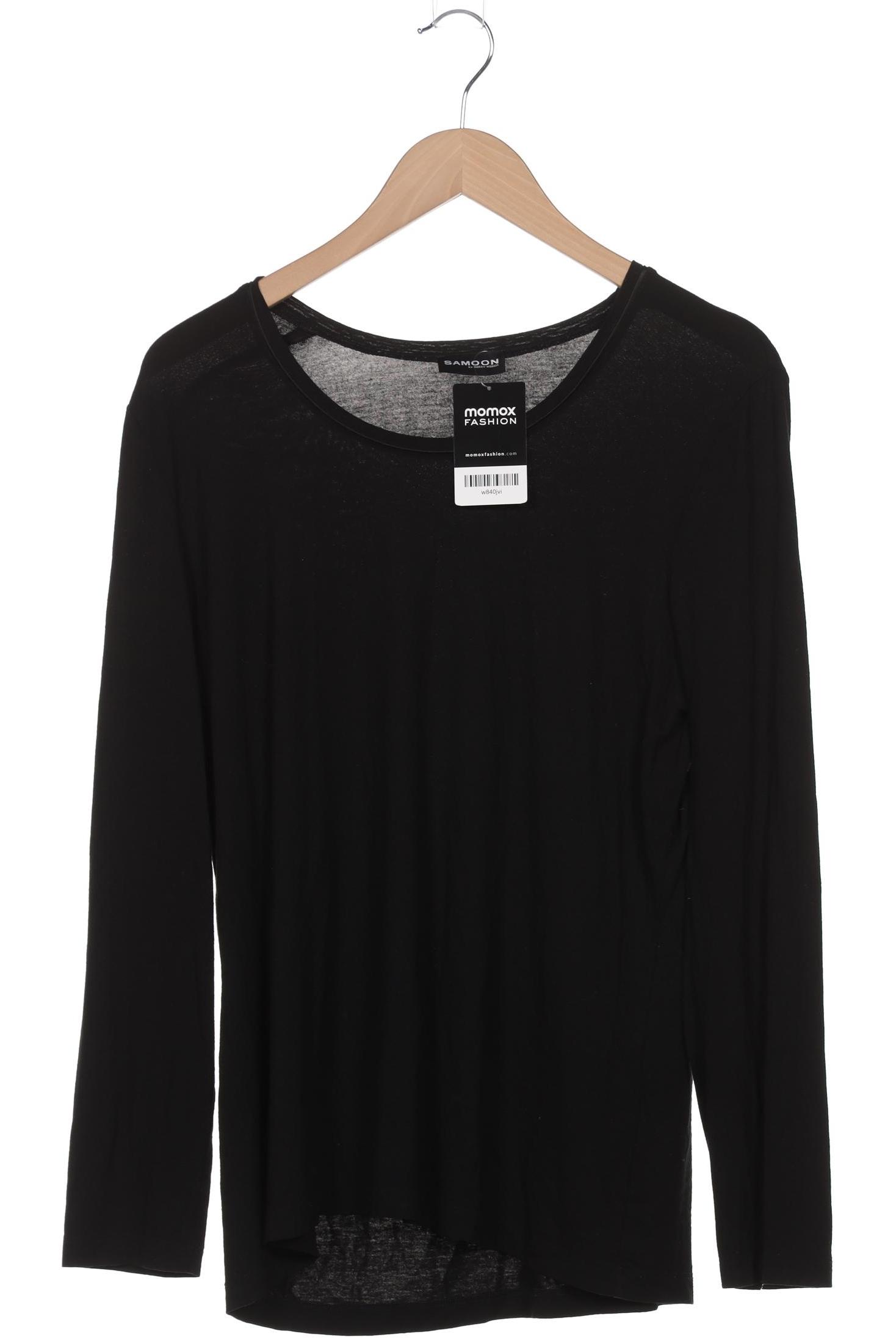 

Samoon by Gerry Weber Damen Langarmshirt, schwarz, Gr. 44