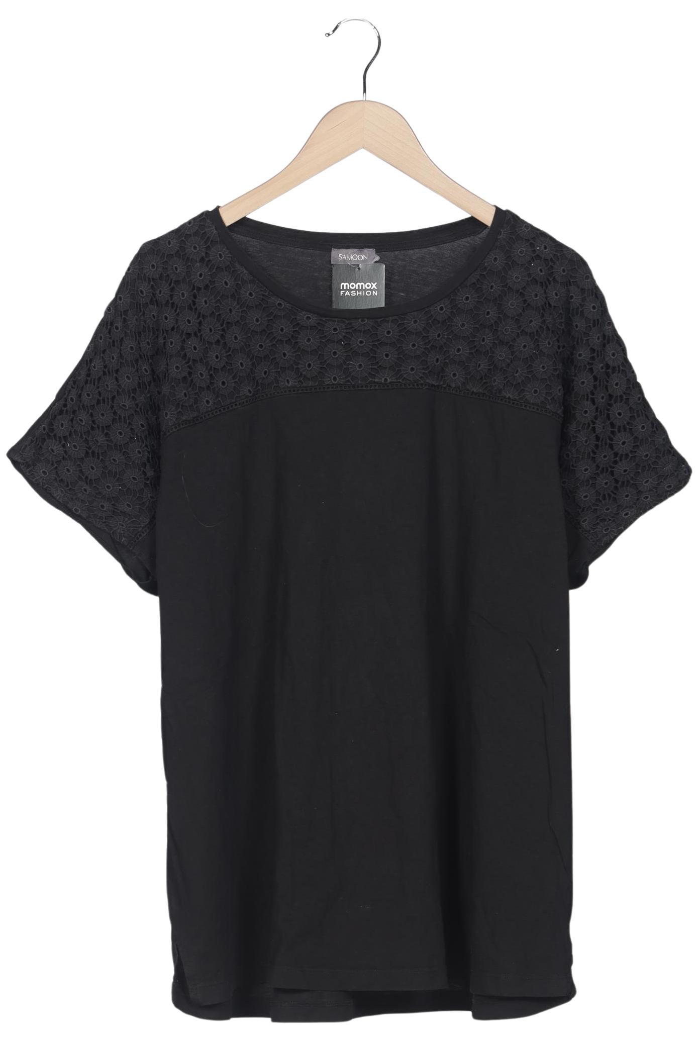 

Samoon by Gerry Weber Damen T-Shirt, schwarz, Gr. 46