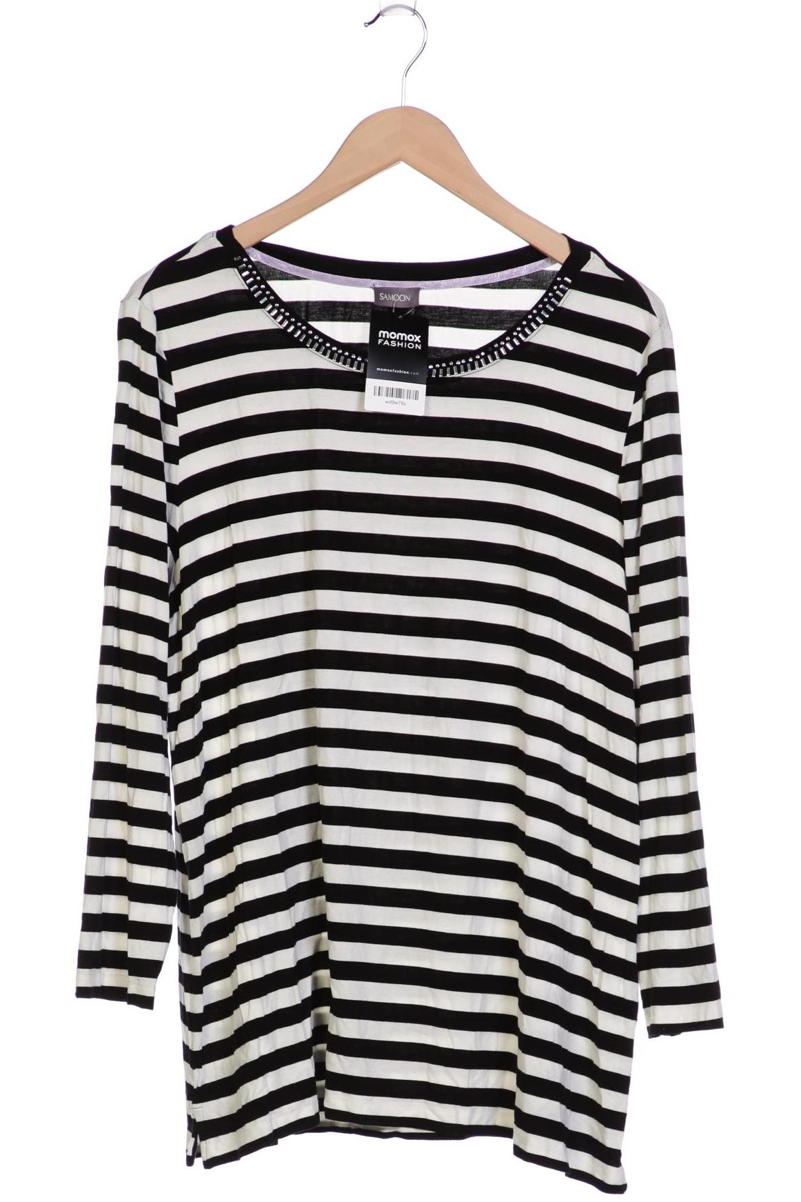 

Samoon by Gerry Weber Damen Langarmshirt, schwarz, Gr. 48