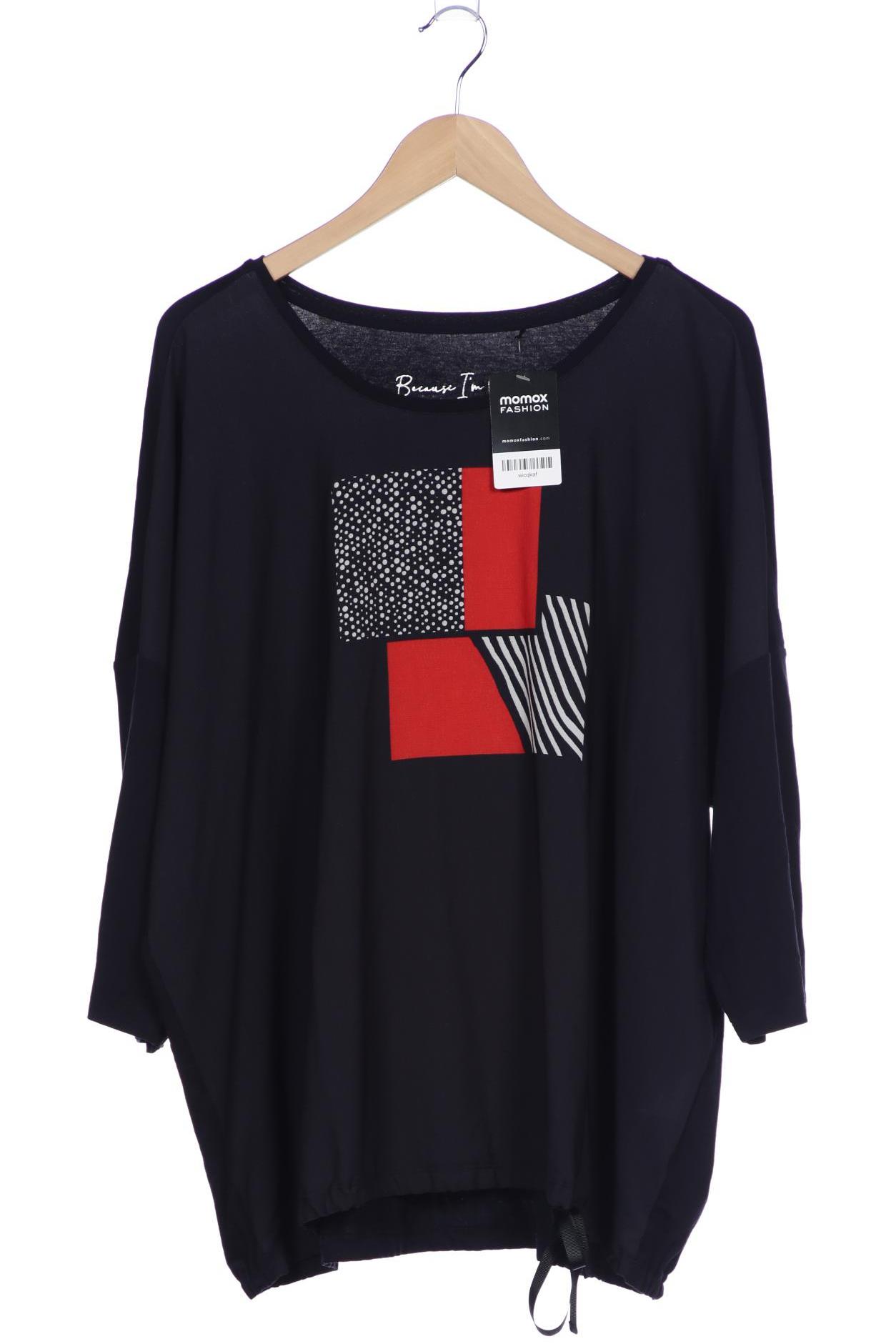 

Samoon by Gerry Weber Damen Langarmshirt, schwarz, Gr. 52