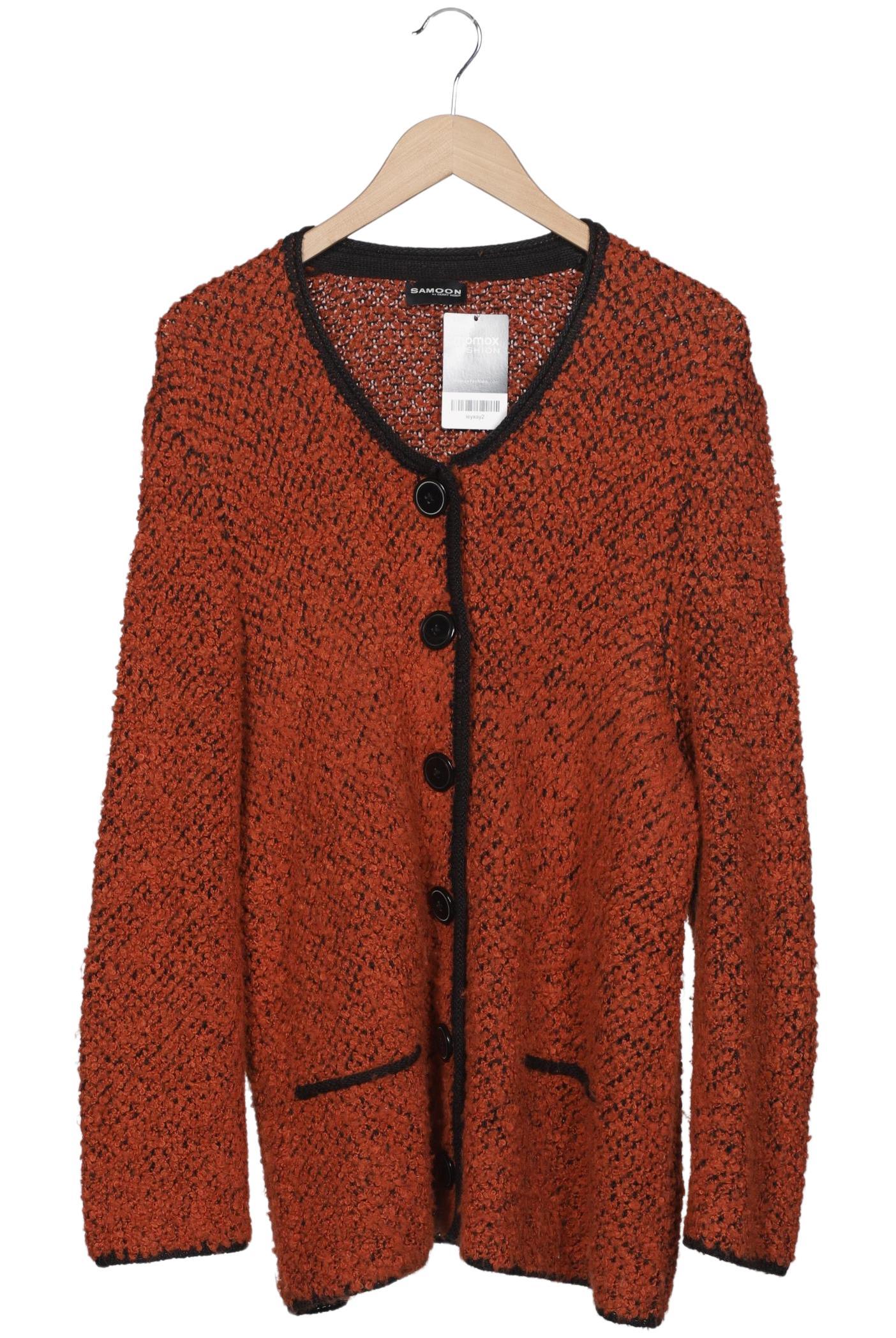 

Samoon by Gerry Weber Damen Strickjacke, orange, Gr. 52