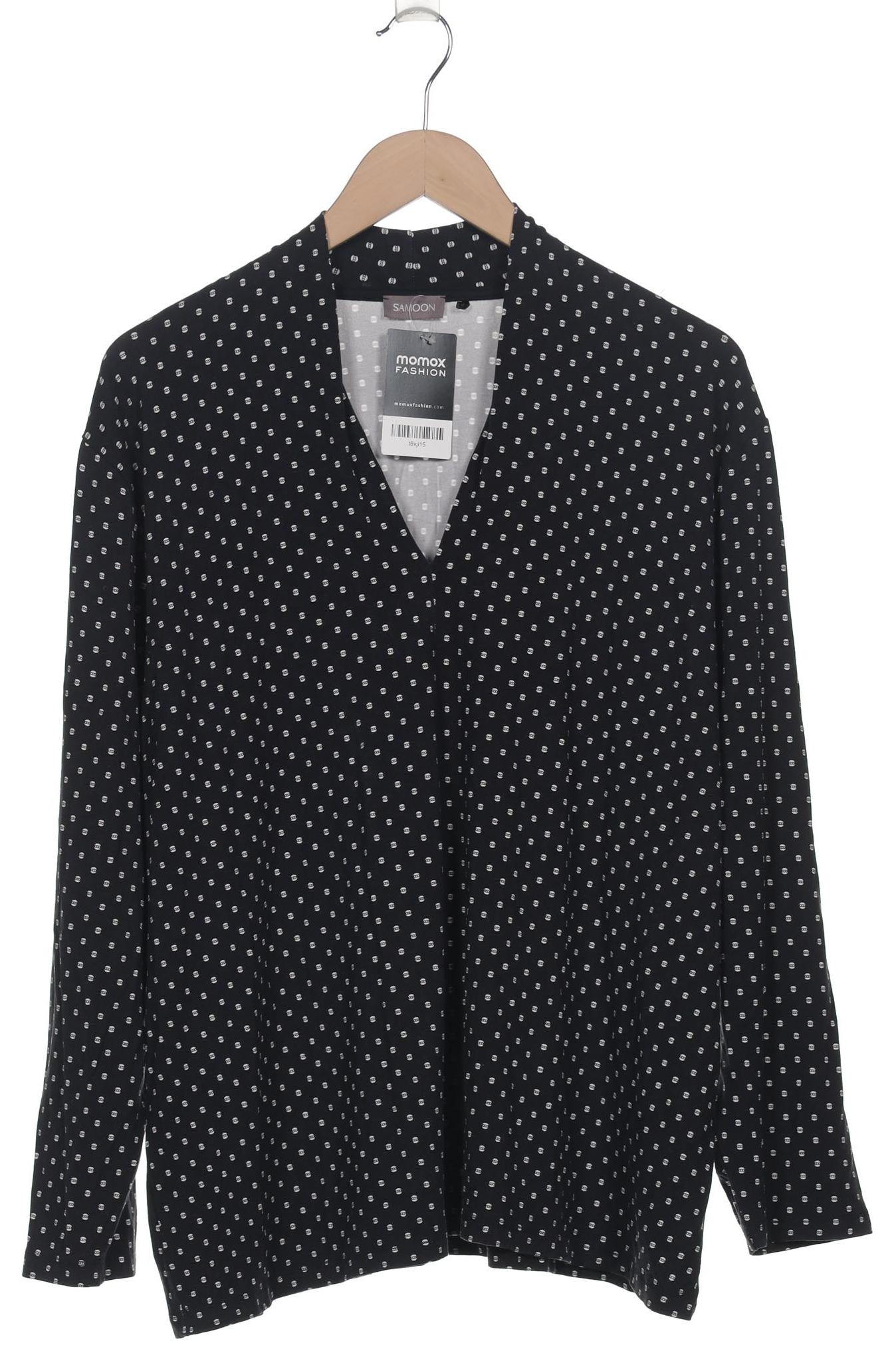 

Samoon by Gerry Weber Damen Langarmshirt, schwarz, Gr. 50