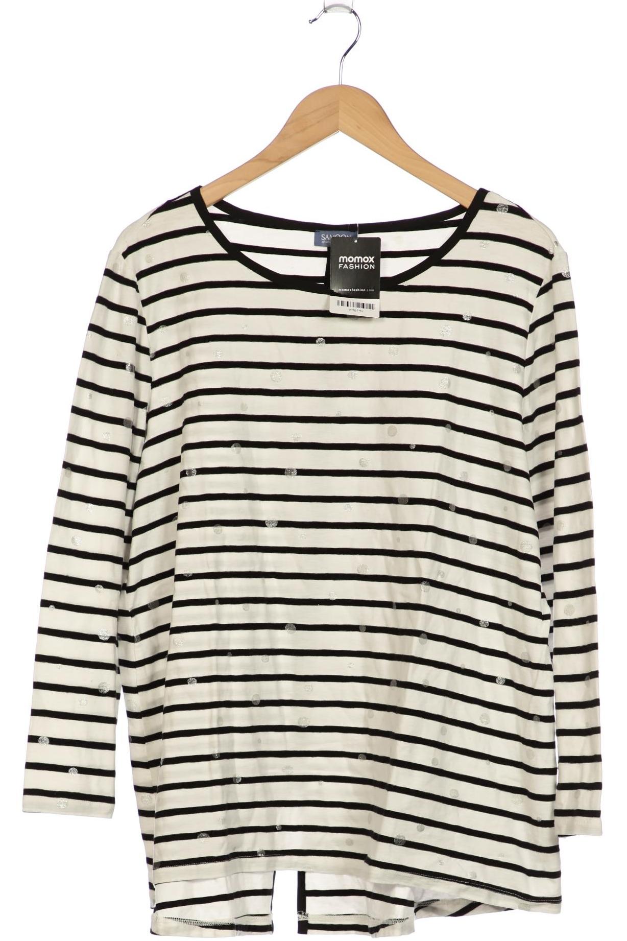 

Samoon by Gerry Weber Damen Langarmshirt, weiß, Gr. 50
