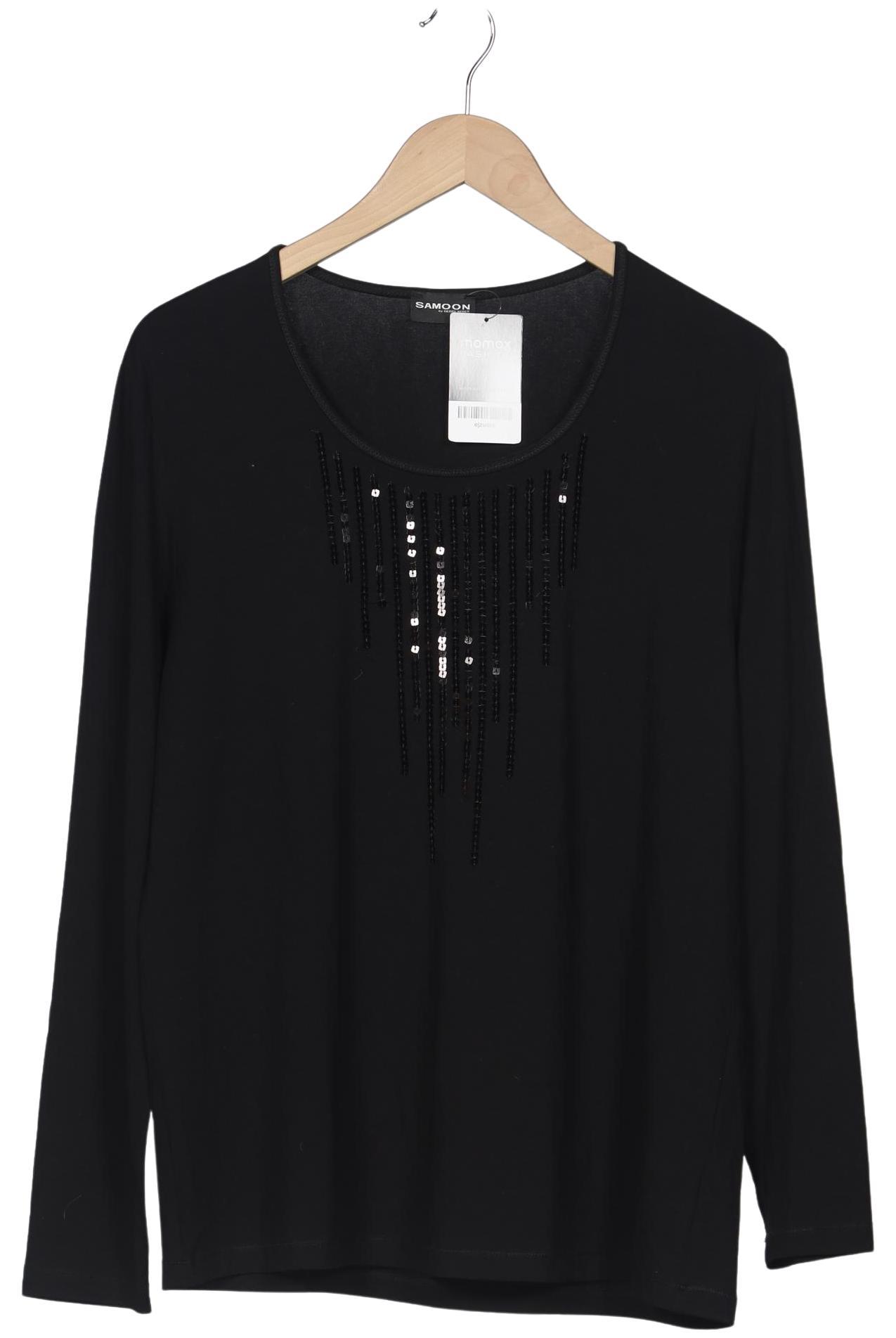 

Samoon by Gerry Weber Damen Langarmshirt, schwarz, Gr. 44