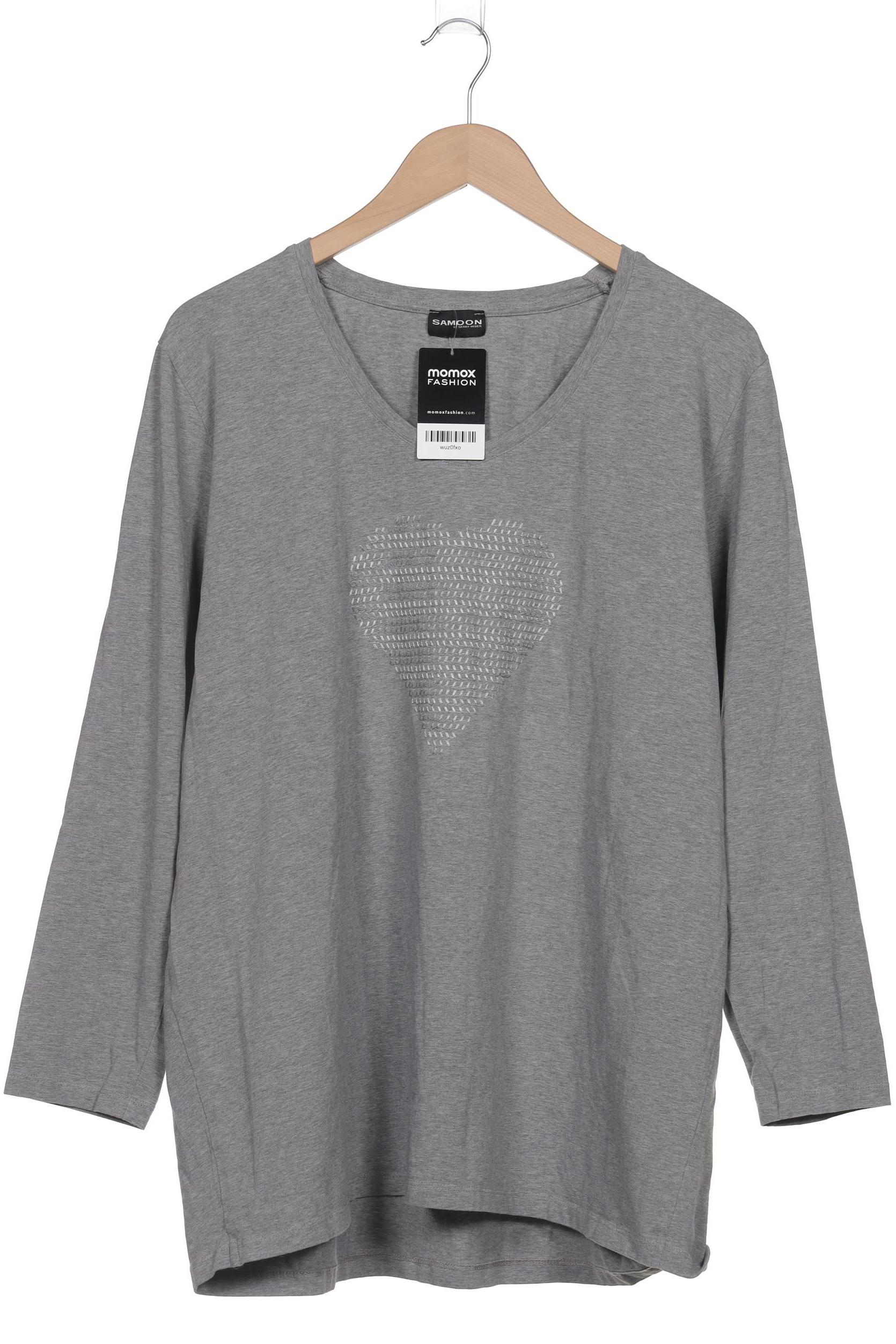

Samoon by Gerry Weber Damen Langarmshirt, grau, Gr. 46