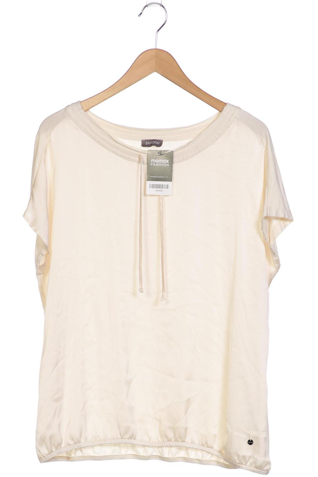 

Samoon by Gerry Weber Damen T-Shirt, cremeweiß, Gr. 42