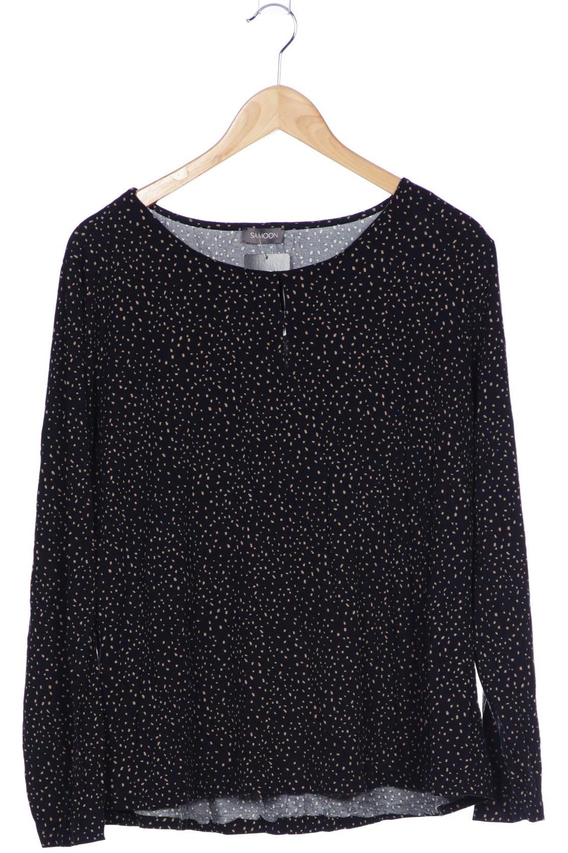 

Samoon by Gerry Weber Damen Langarmshirt, schwarz, Gr. 42