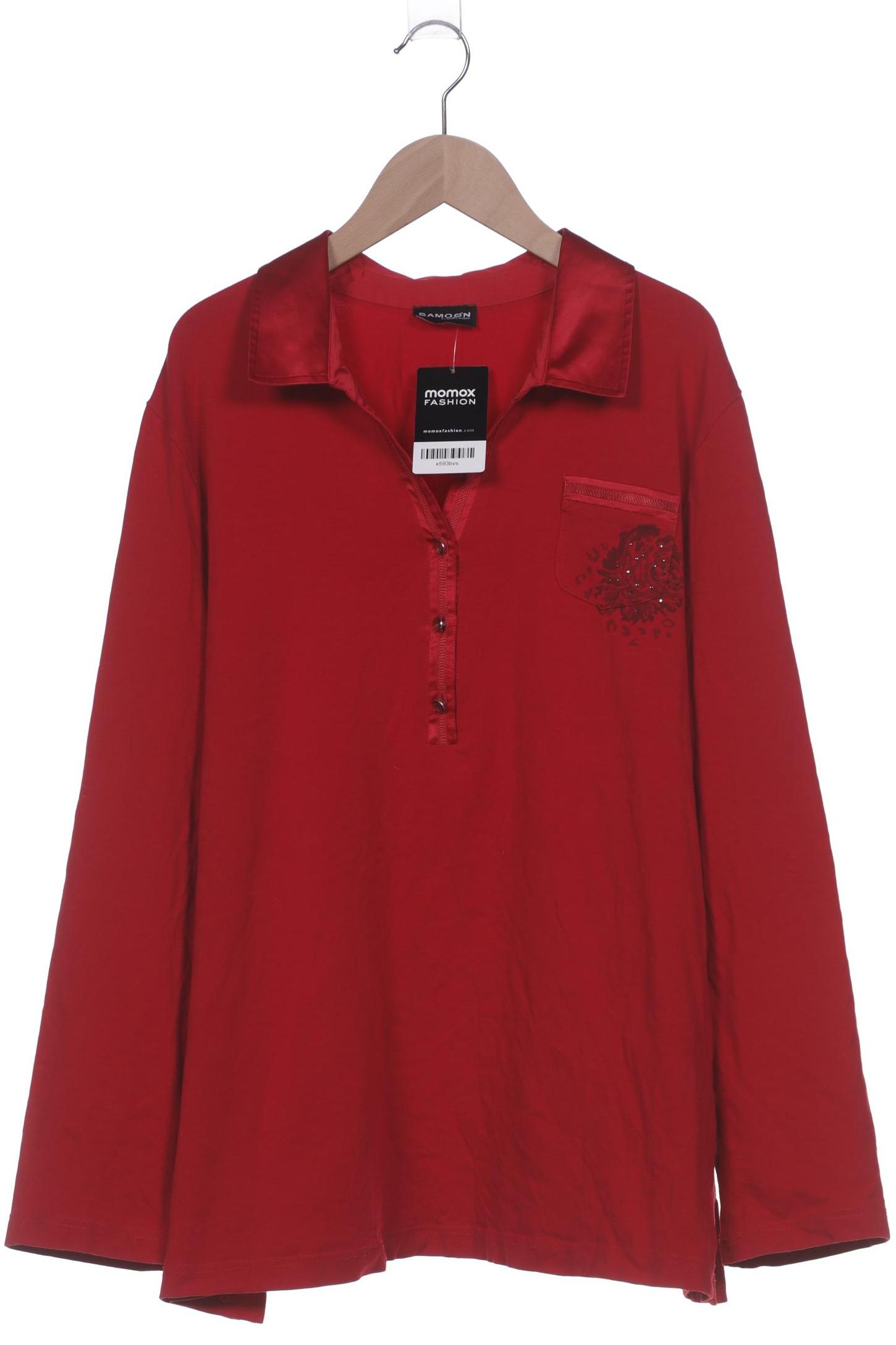 

Samoon by Gerry Weber Damen Langarmshirt, rot, Gr. 50