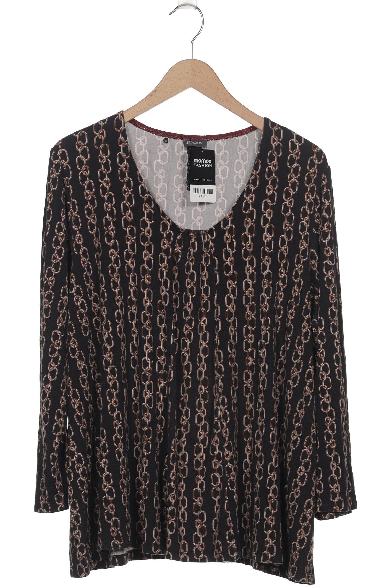 

Samoon by Gerry Weber Damen Langarmshirt, schwarz, Gr. 48