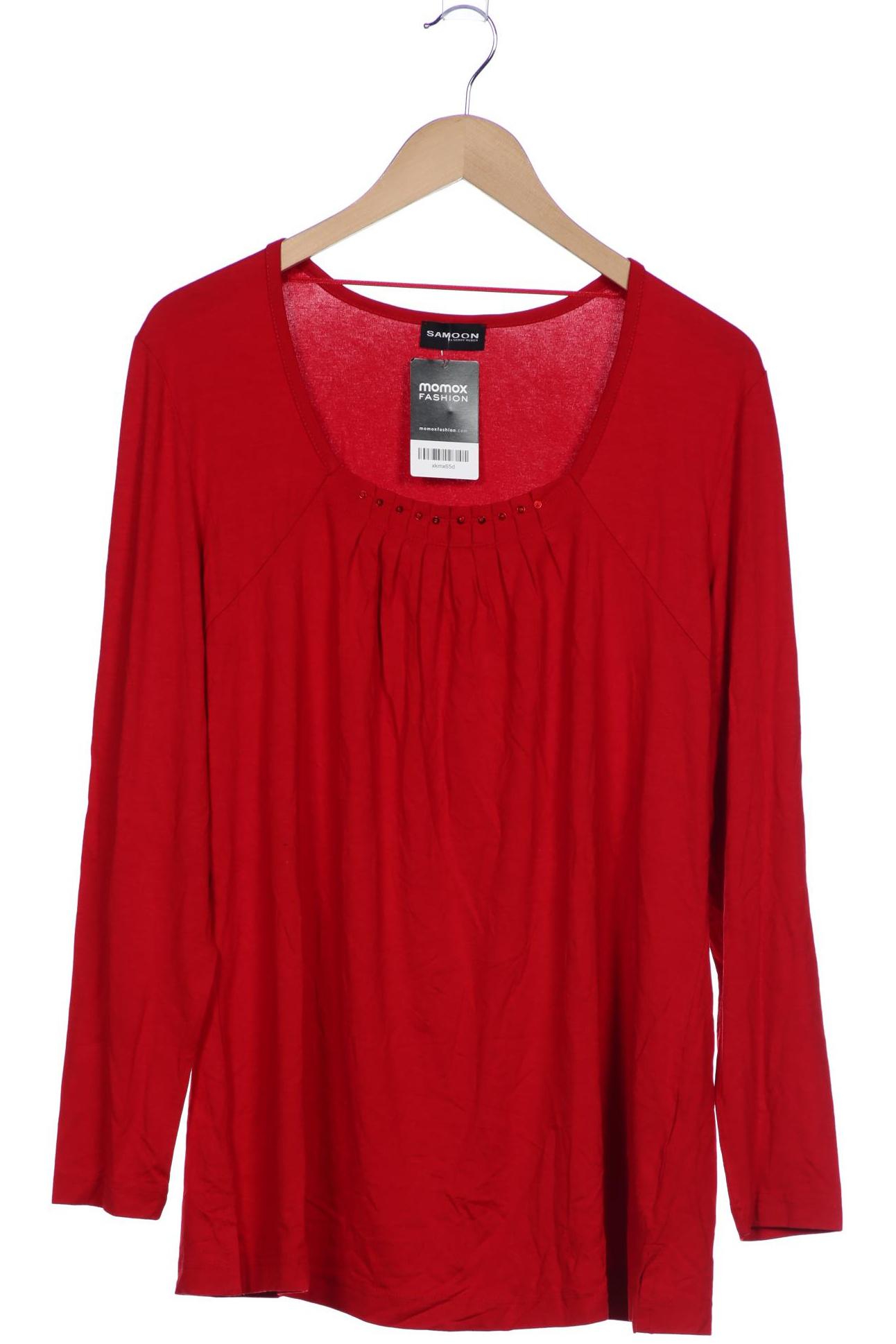 

Samoon by Gerry Weber Damen Langarmshirt, rot, Gr. 44