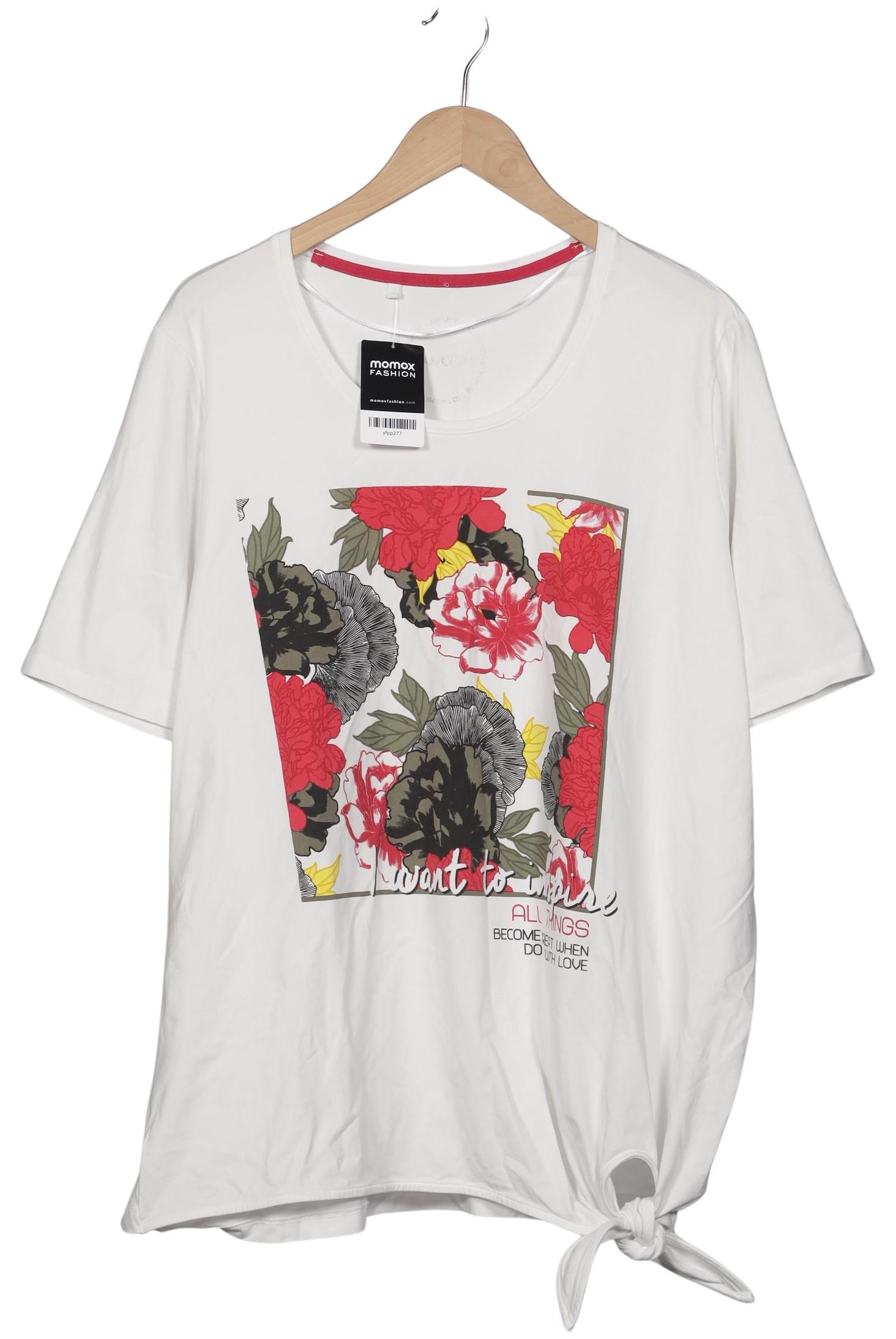 

Samoon by Gerry Weber Damen T-Shirt, weiß, Gr. 52