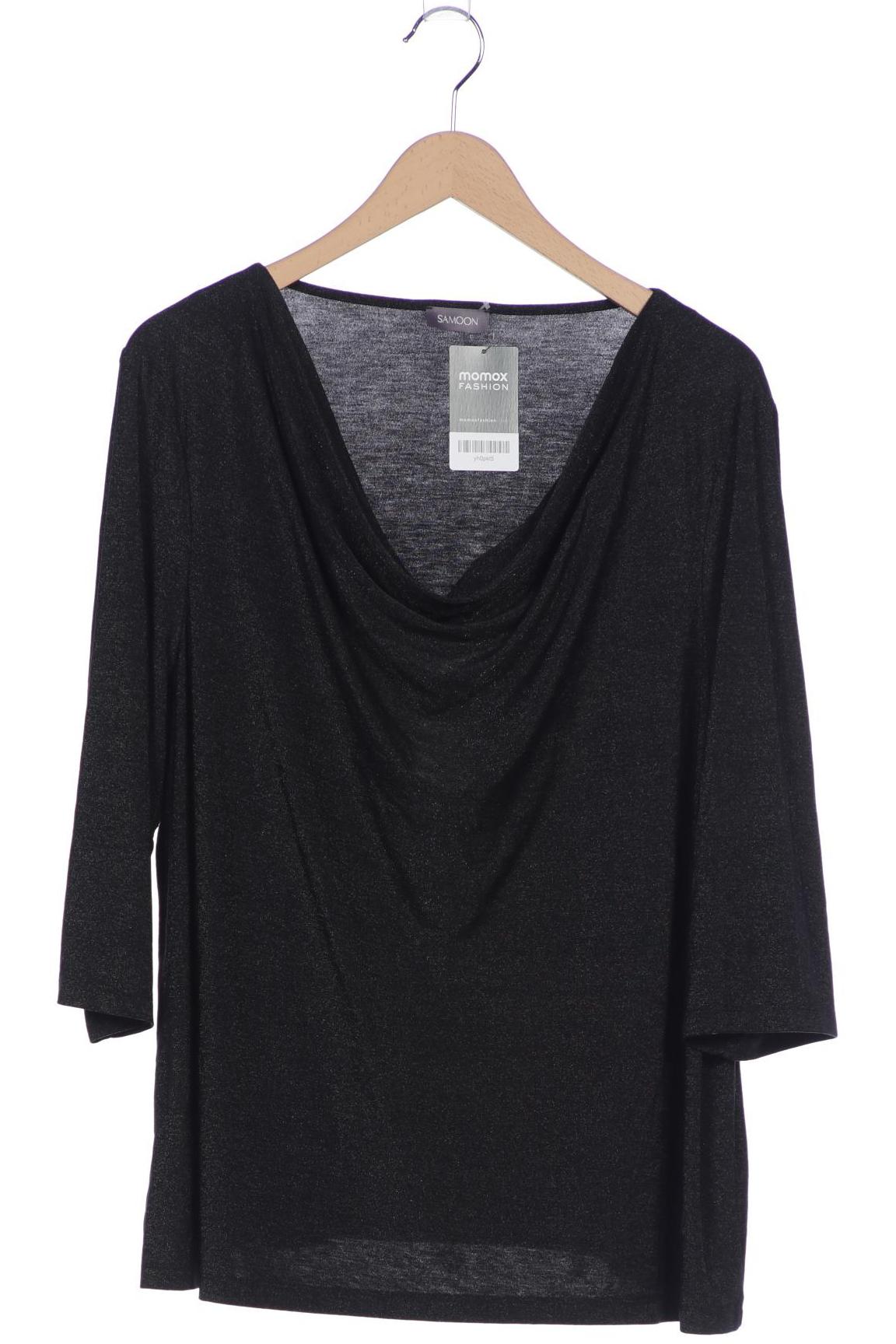 

Samoon by Gerry Weber Damen Langarmshirt, schwarz, Gr. 50