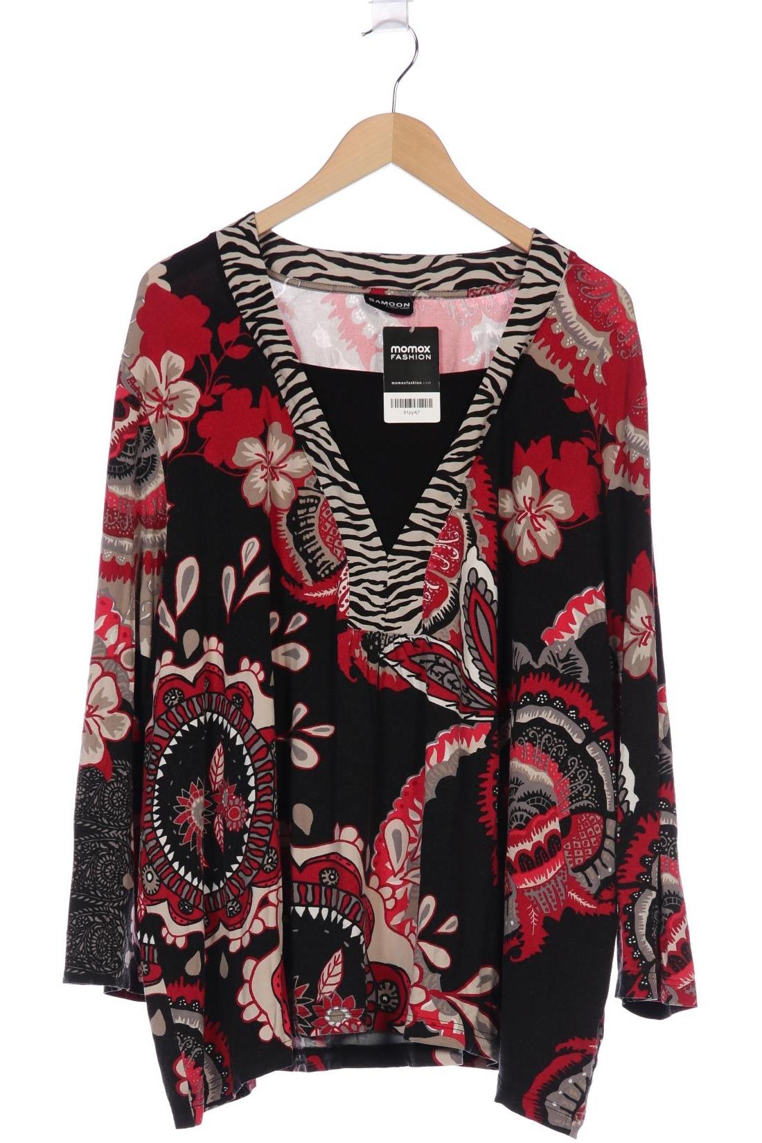 

Samoon by Gerry Weber Damen Langarmshirt, schwarz, Gr. 54