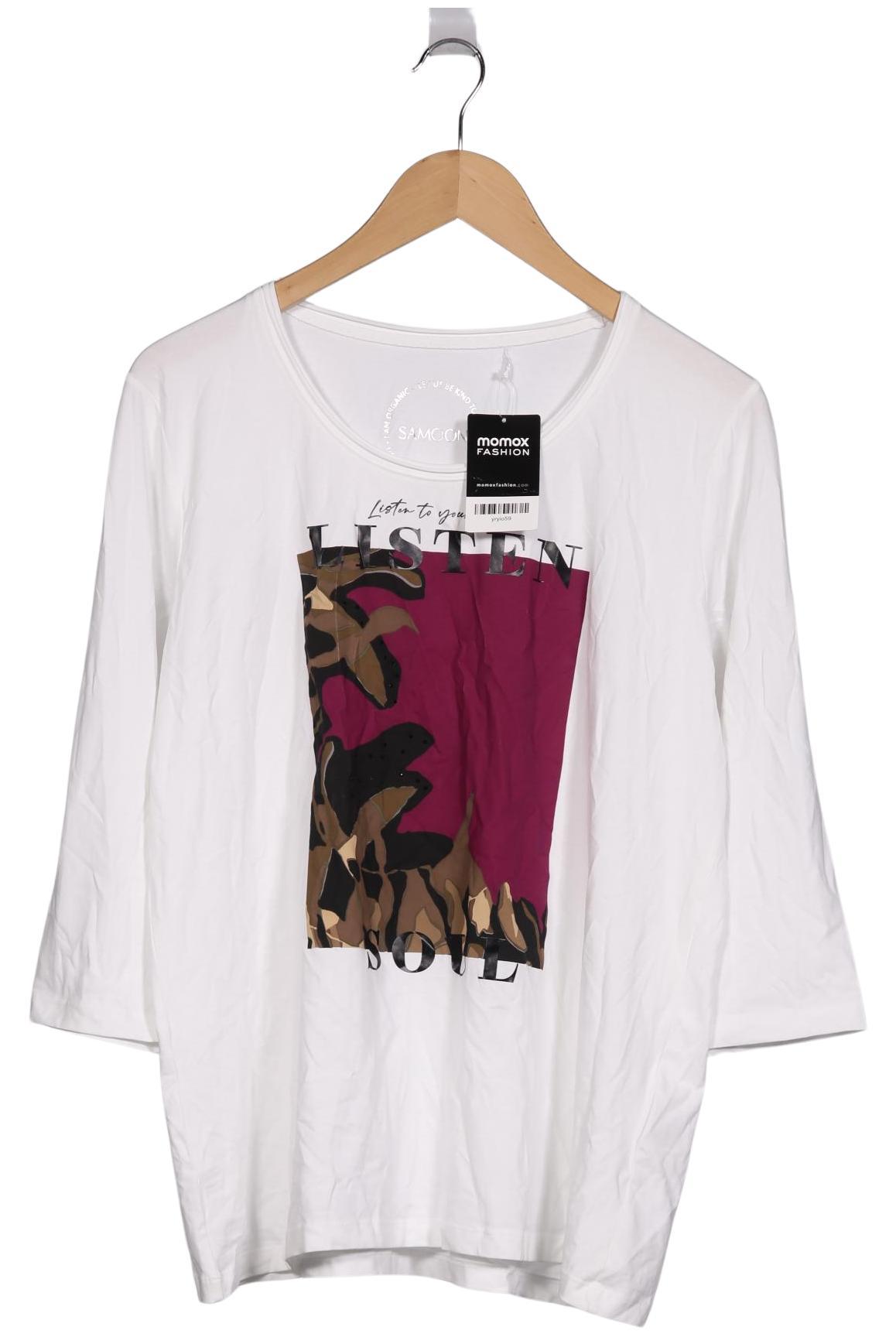 

Samoon by Gerry Weber Damen Langarmshirt, weiß, Gr. 44