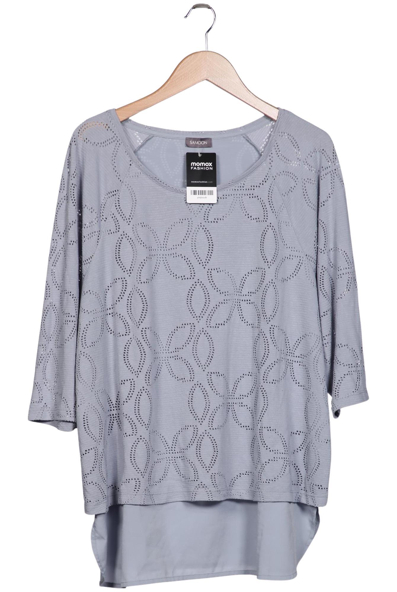 

Samoon by Gerry Weber Damen Langarmshirt, hellblau, Gr. 48
