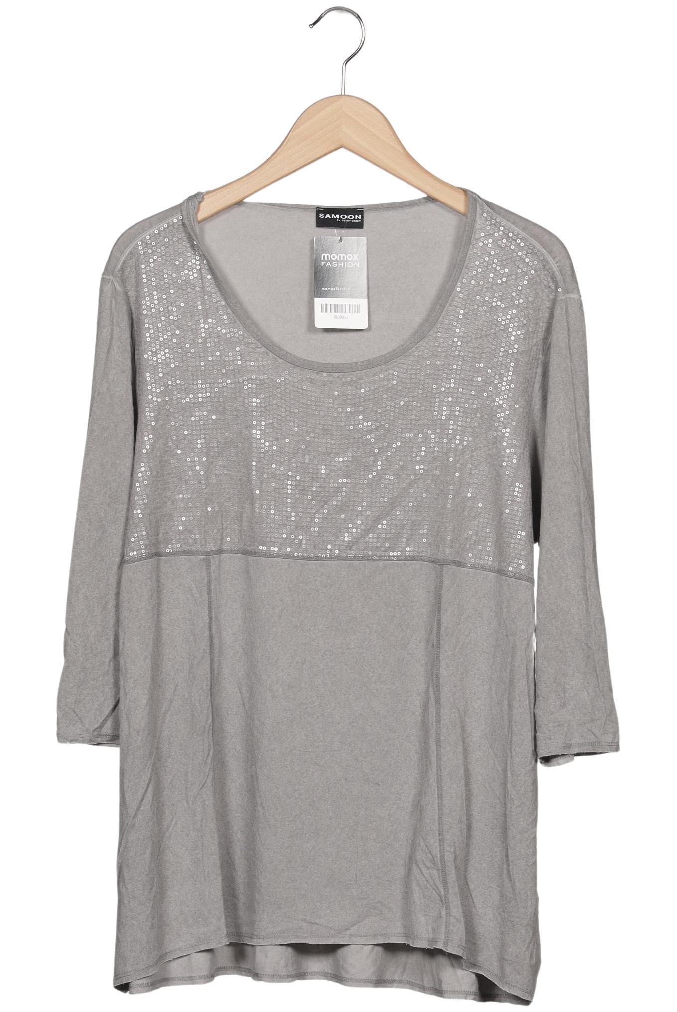 

Samoon by Gerry Weber Damen Langarmshirt, grau, Gr. 46