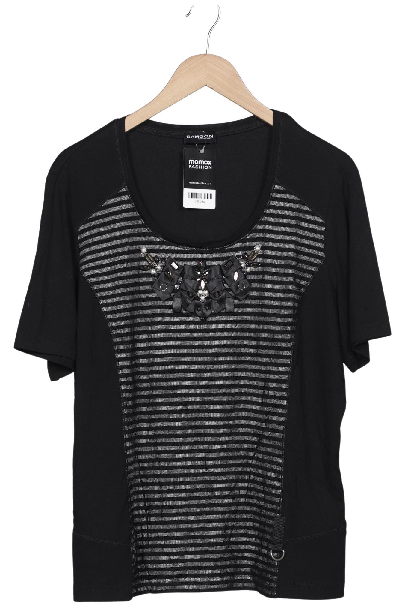 

Samoon by Gerry Weber Damen T-Shirt, schwarz, Gr. 46