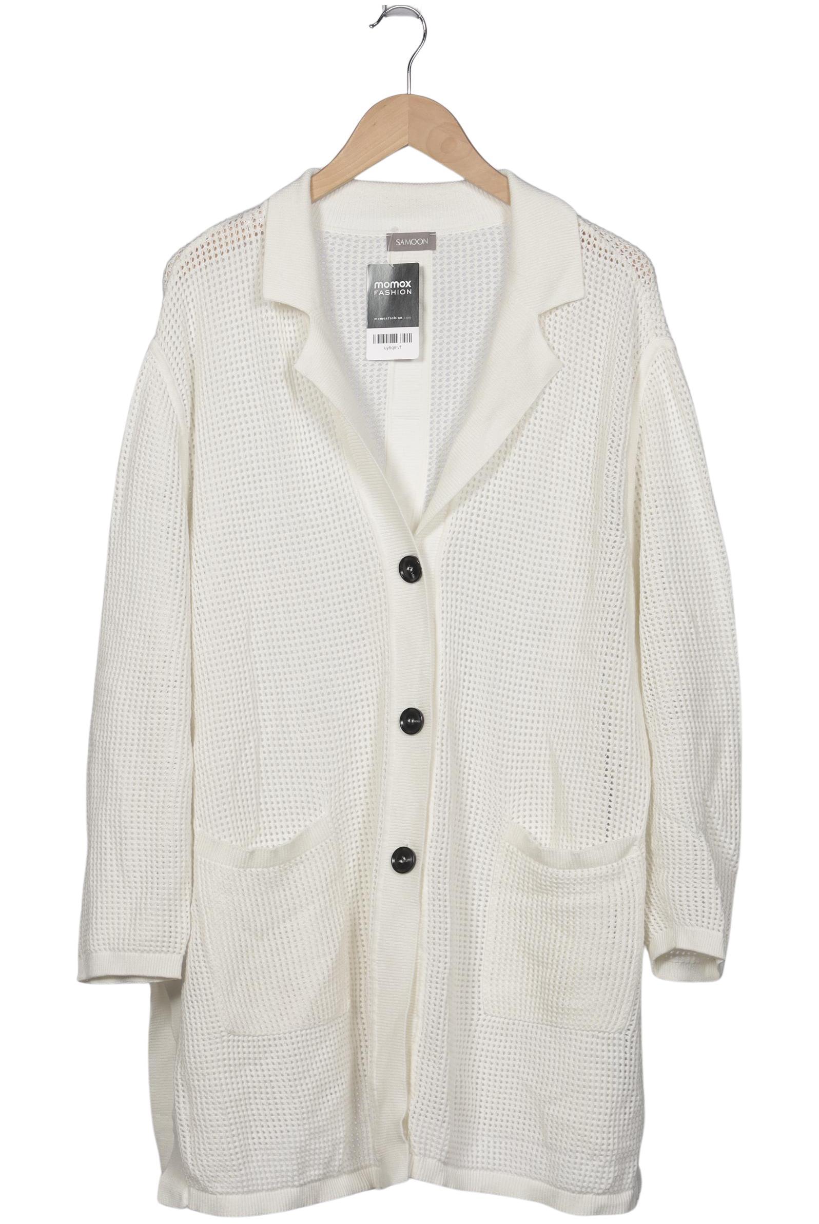 

Samoon by Gerry Weber Damen Strickjacke, cremeweiß, Gr. 52