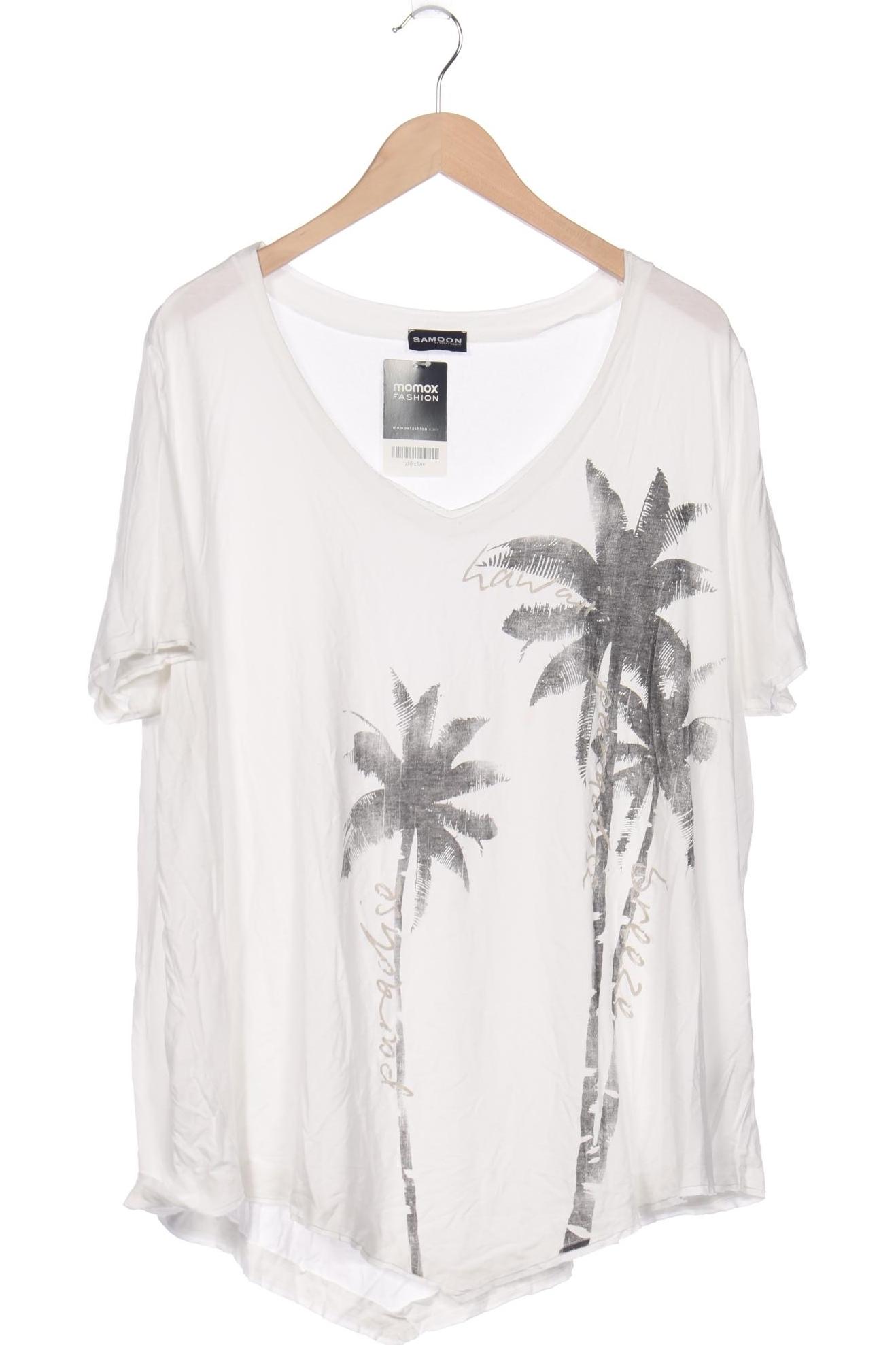 

Samoon by Gerry Weber Damen T-Shirt, weiß, Gr. 52