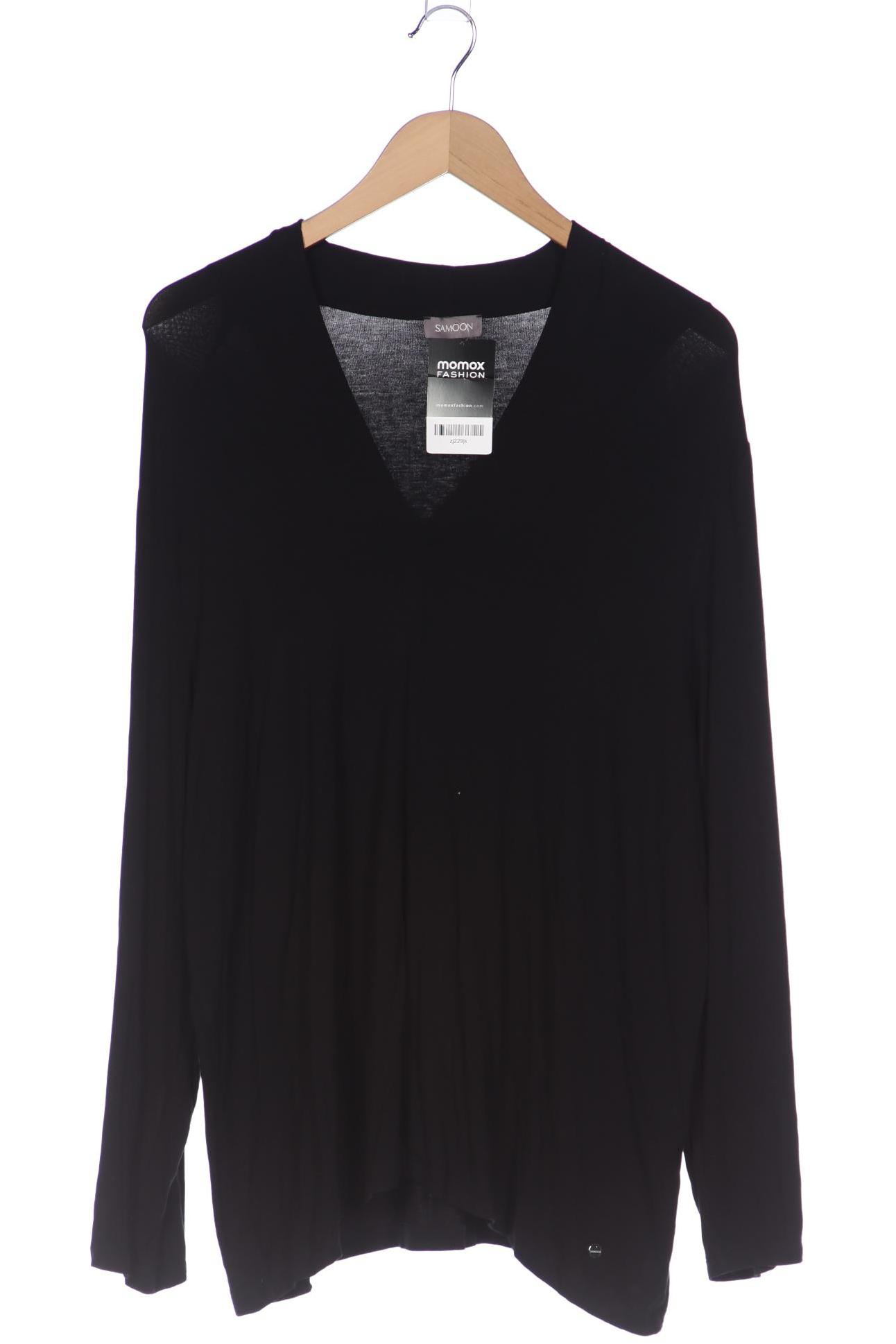 

Samoon by Gerry Weber Damen Langarmshirt, schwarz, Gr. 46